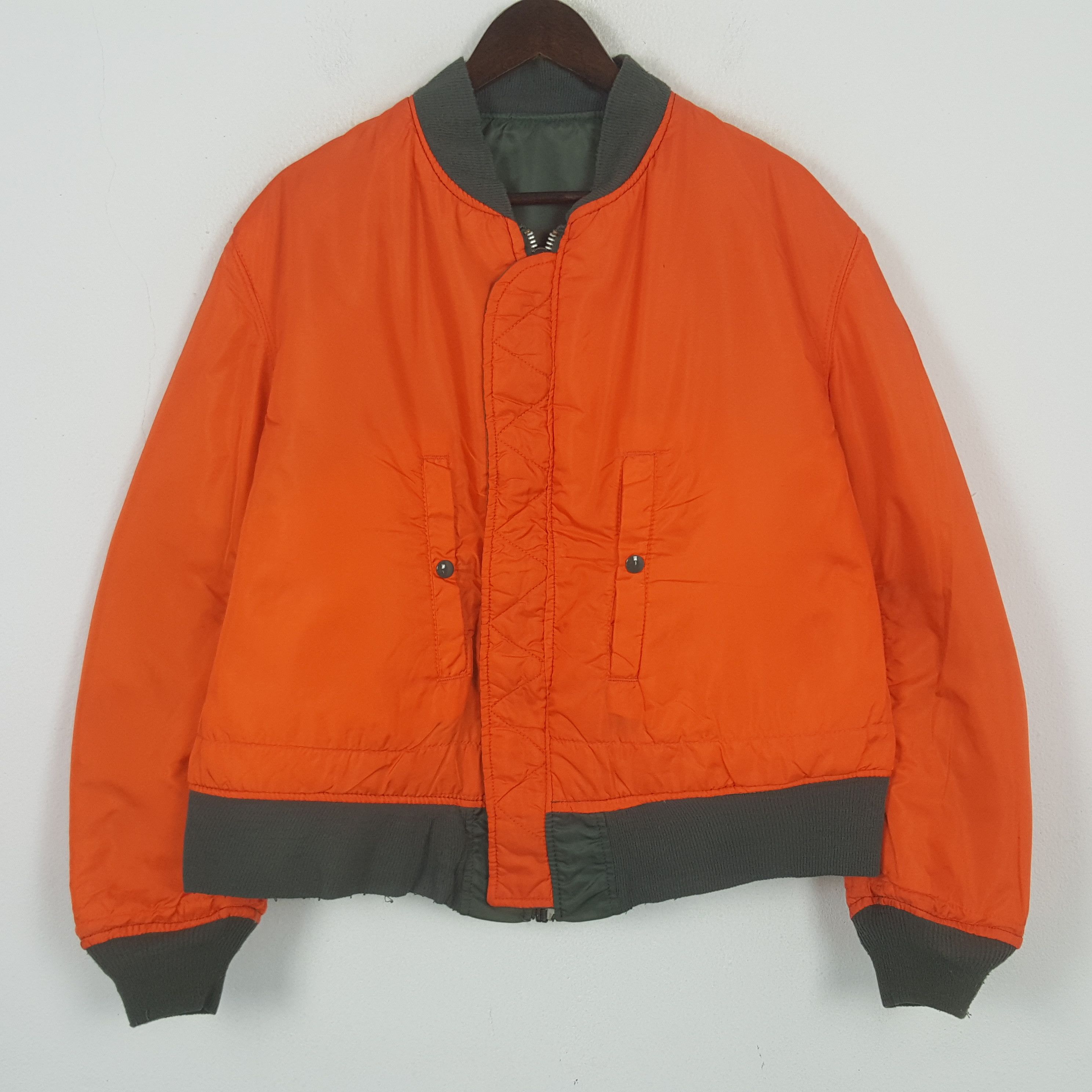 Alpha Industries Vintage Alpha Industries Custom HG Reversible Bomber Jacket Size US XL / EU 56 / 4 - 5 Thumbnail