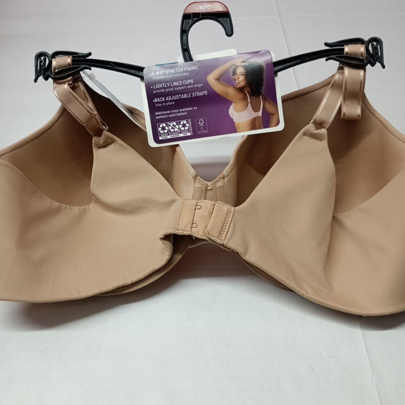 Other Vanity Fair Radiant Women's Underwire Bra 42C Honey Beige Size ONE SIZE - 5 Thumbnail