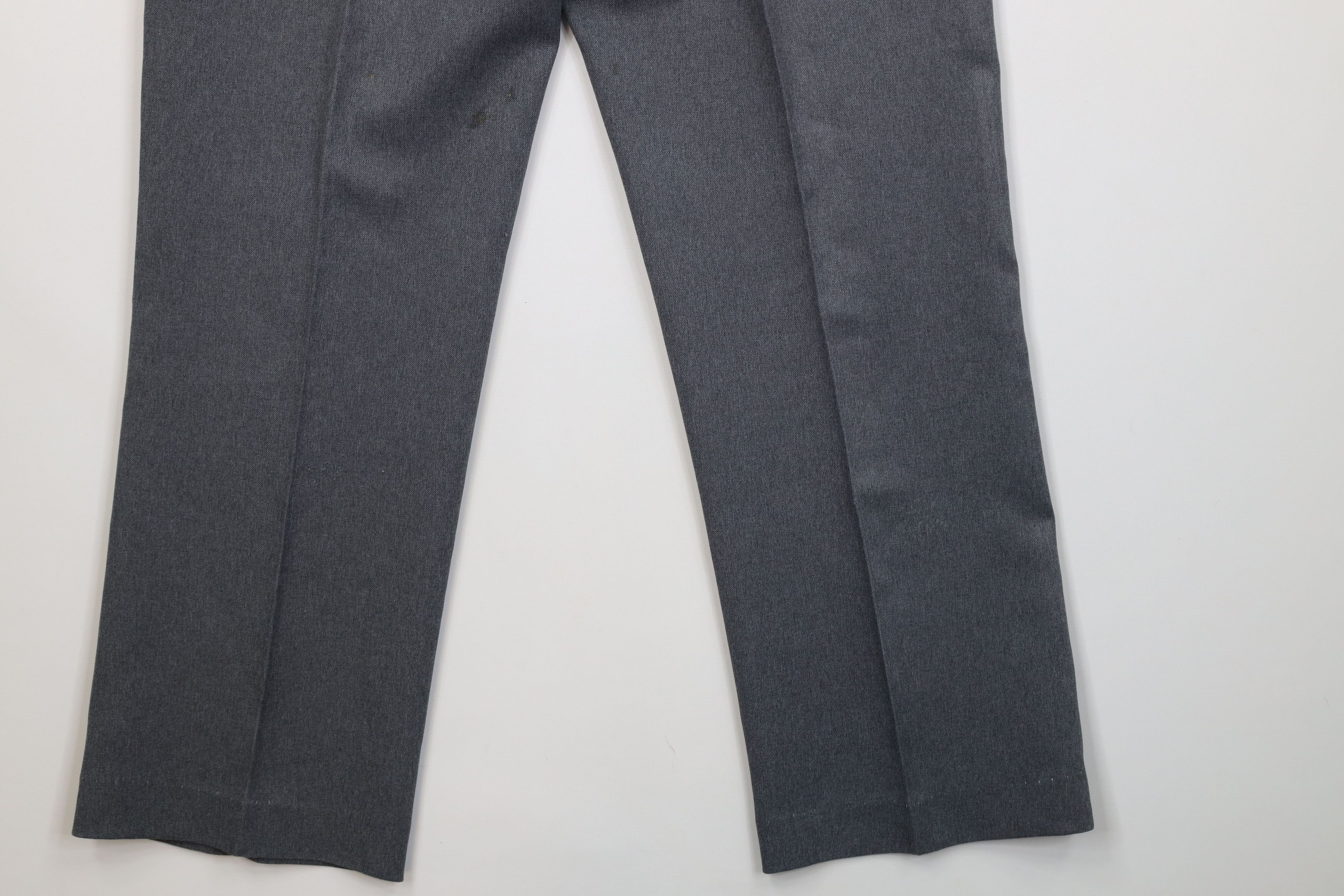 Vintage Vintage 70s Streetwear Flared Wide Leg Chino Pants Gray USA Size US 32 / EU 48 - 15 Thumbnail