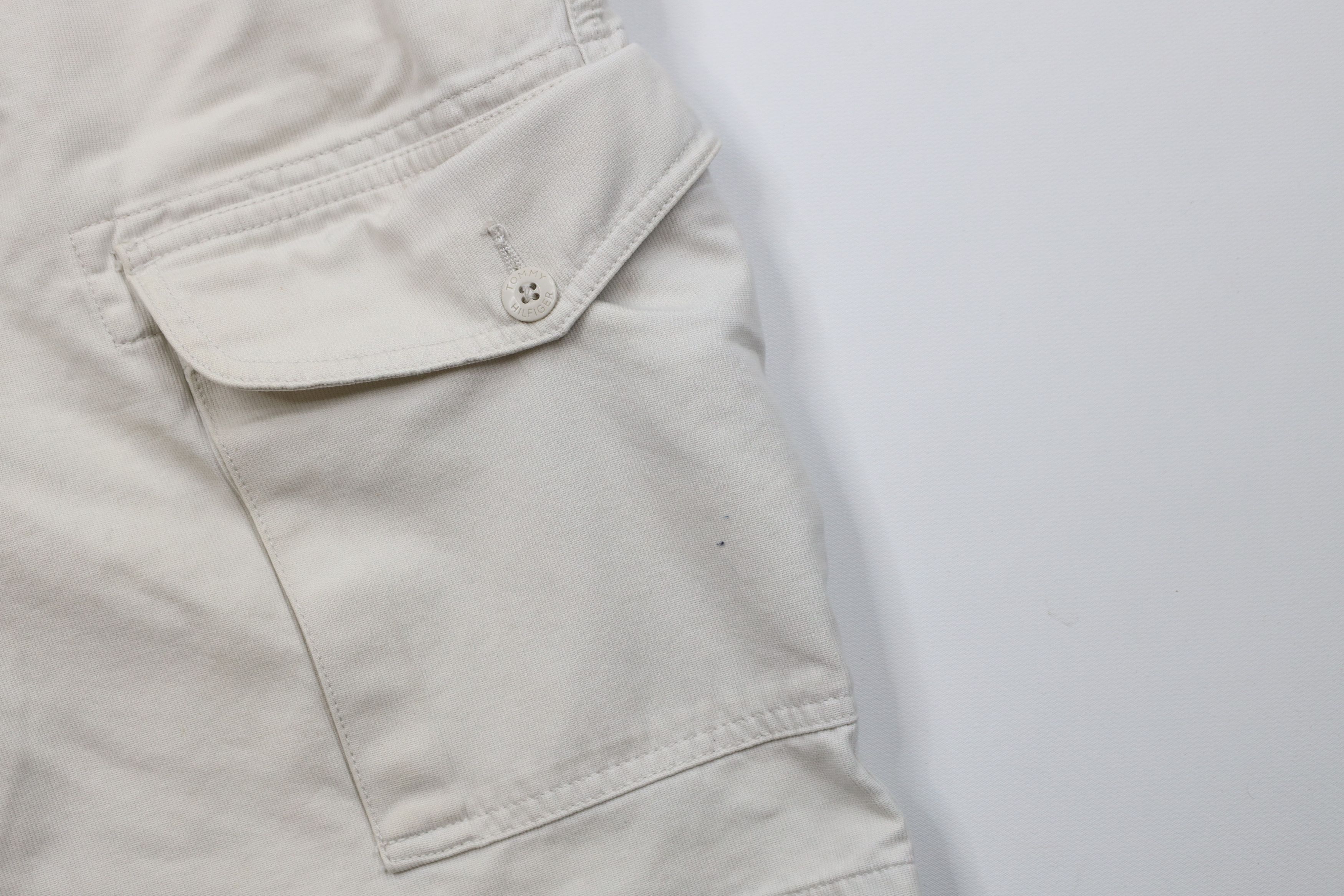 Tommy Hilfiger Vintage Y2K 2004 Tommy Hilfiger Ribbed Surplus Cargo Shorts Size US 34 / EU 50 - 5 Thumbnail