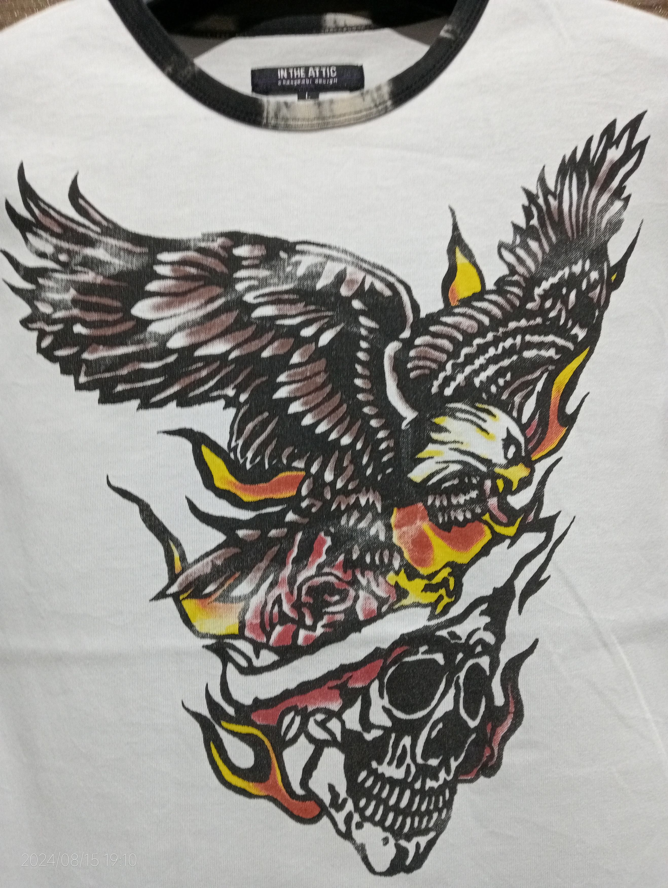 In The Attic Vintage Punk In The Attic Skull and Eagle Ringer Tee Size US S / EU 44-46 / 1 - 3 Thumbnail