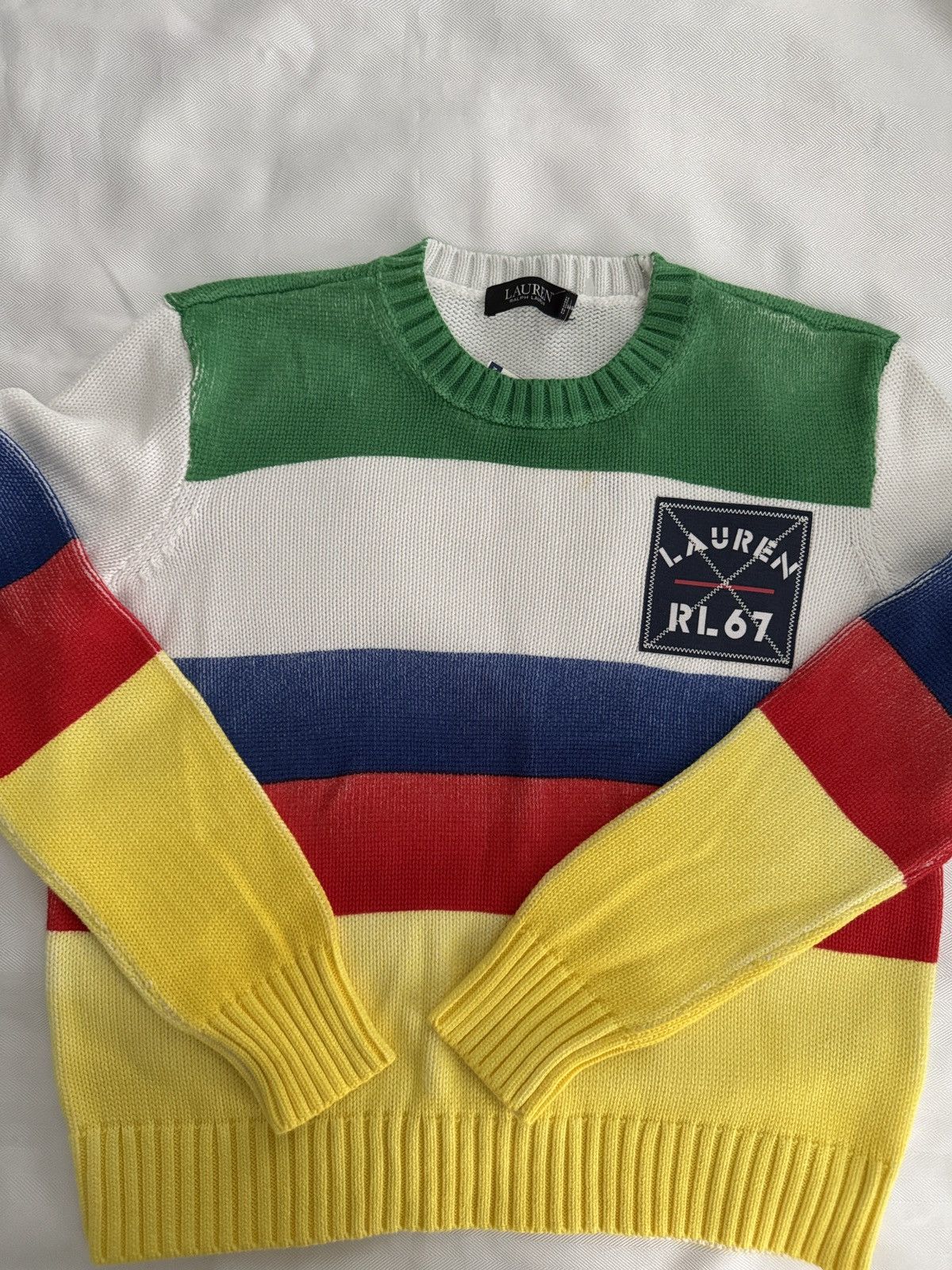 Ralph Lauren Lauren Ralph Lauren Striped Crewneck Sweater Size S / US 4 / IT 40 - 1 Thumbnail
