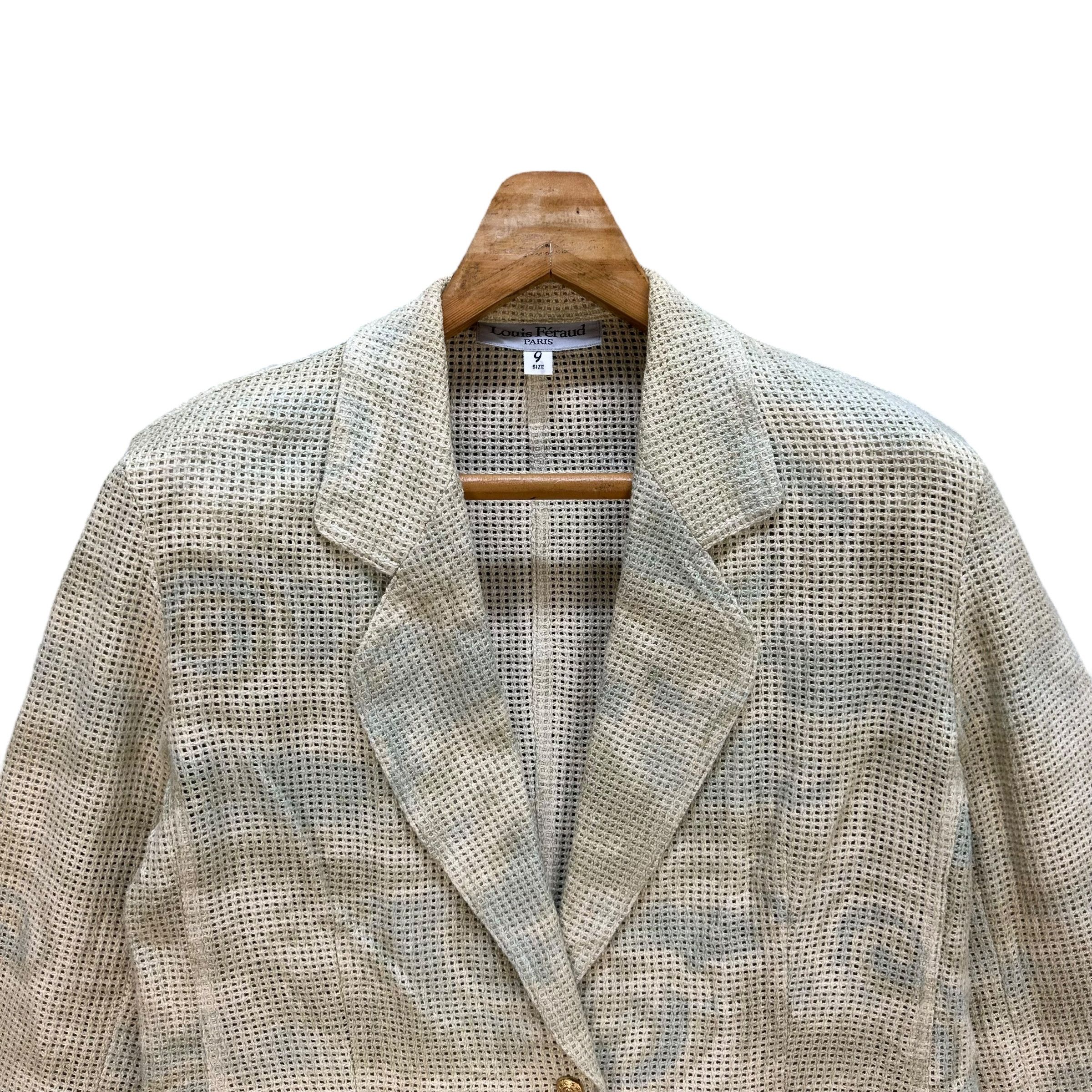 Louis Feraud LOUIS FERAUD Paris Floral Design Mesh Blazer #A52-1200 Size M / US 6-8 / IT 42-44 - 2 Thumbnail