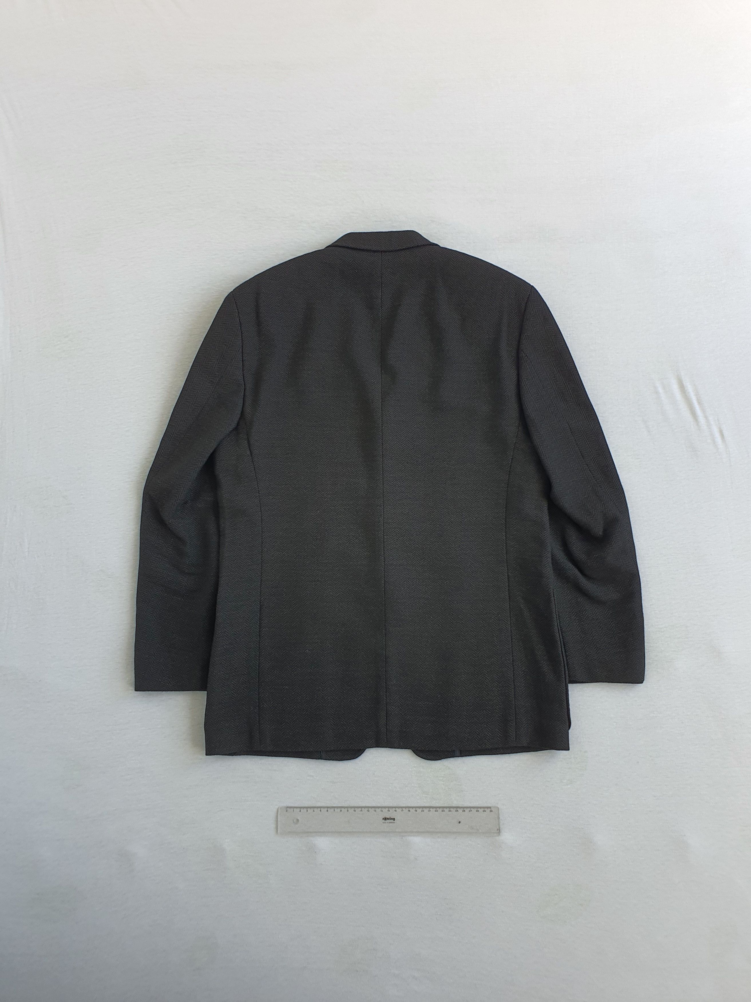 Balmain Blazer Sports Coat Suit Jacket - Vintage - Herrinbone Size 40R - 2 Thumbnail