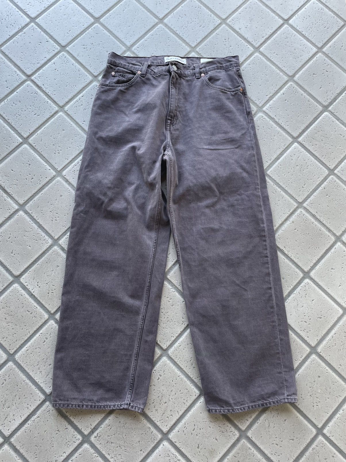 Our Legacy Our Legacy Vast Cut Denim- Royal Brown Overdye | Grailed