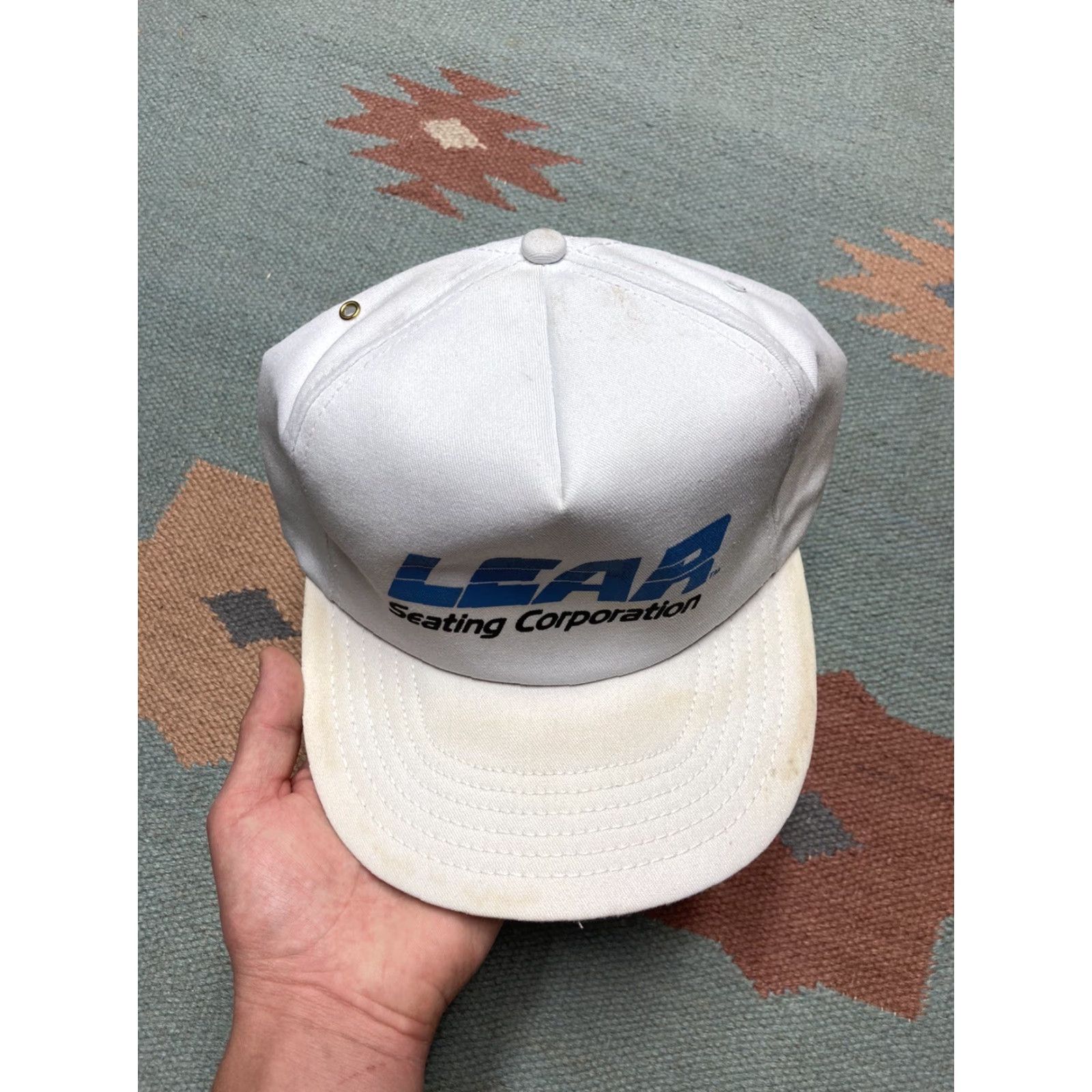 Ford VINTAGE Ford Snapback Hat Cap Men Adjustable White USA Theme Size ONE SIZE - 3 Thumbnail