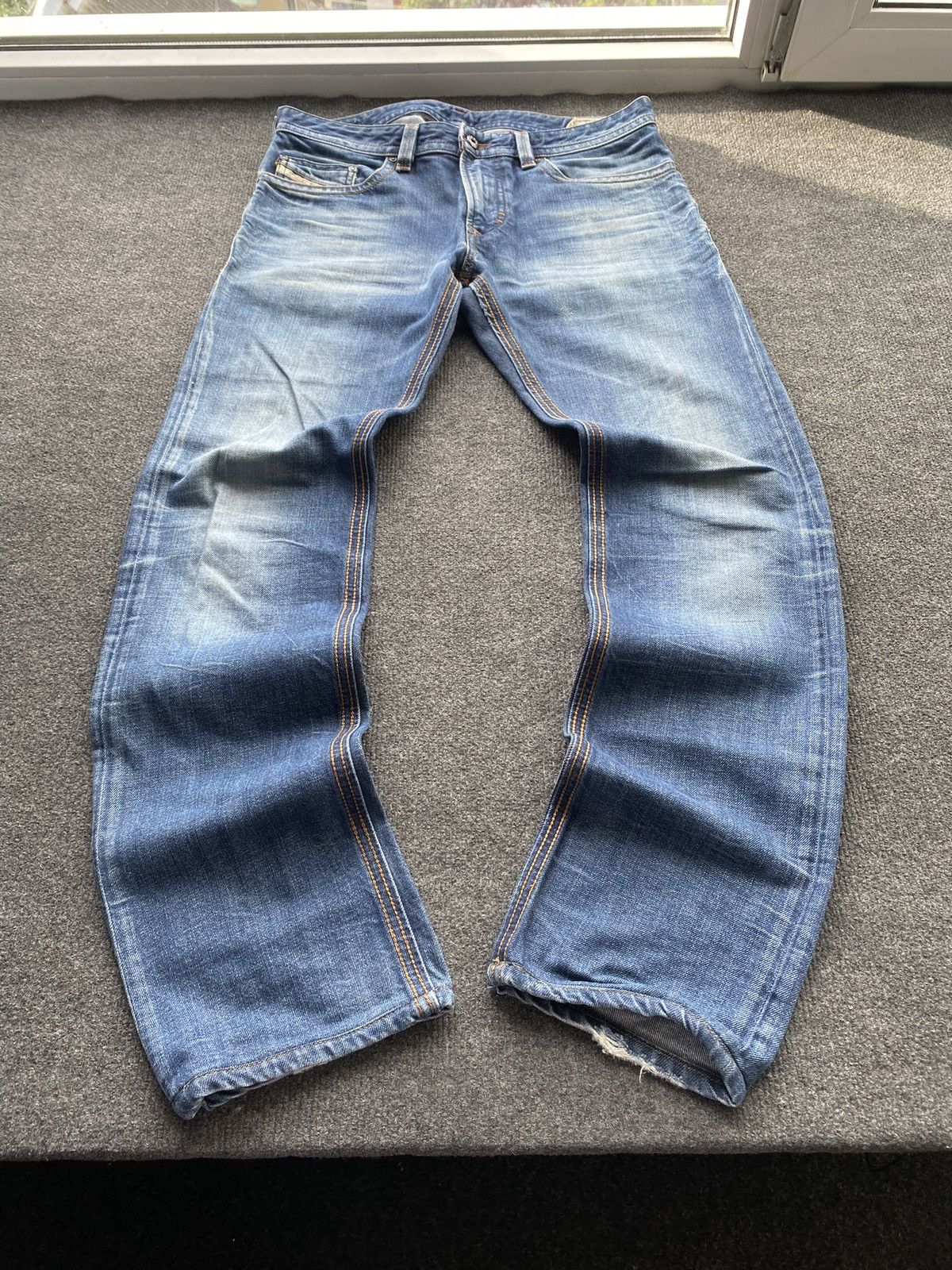 Diesel 🔥Opium Punk Diesel blue jeans thavar 31 mens Size US 31 - 1 Thumbnail