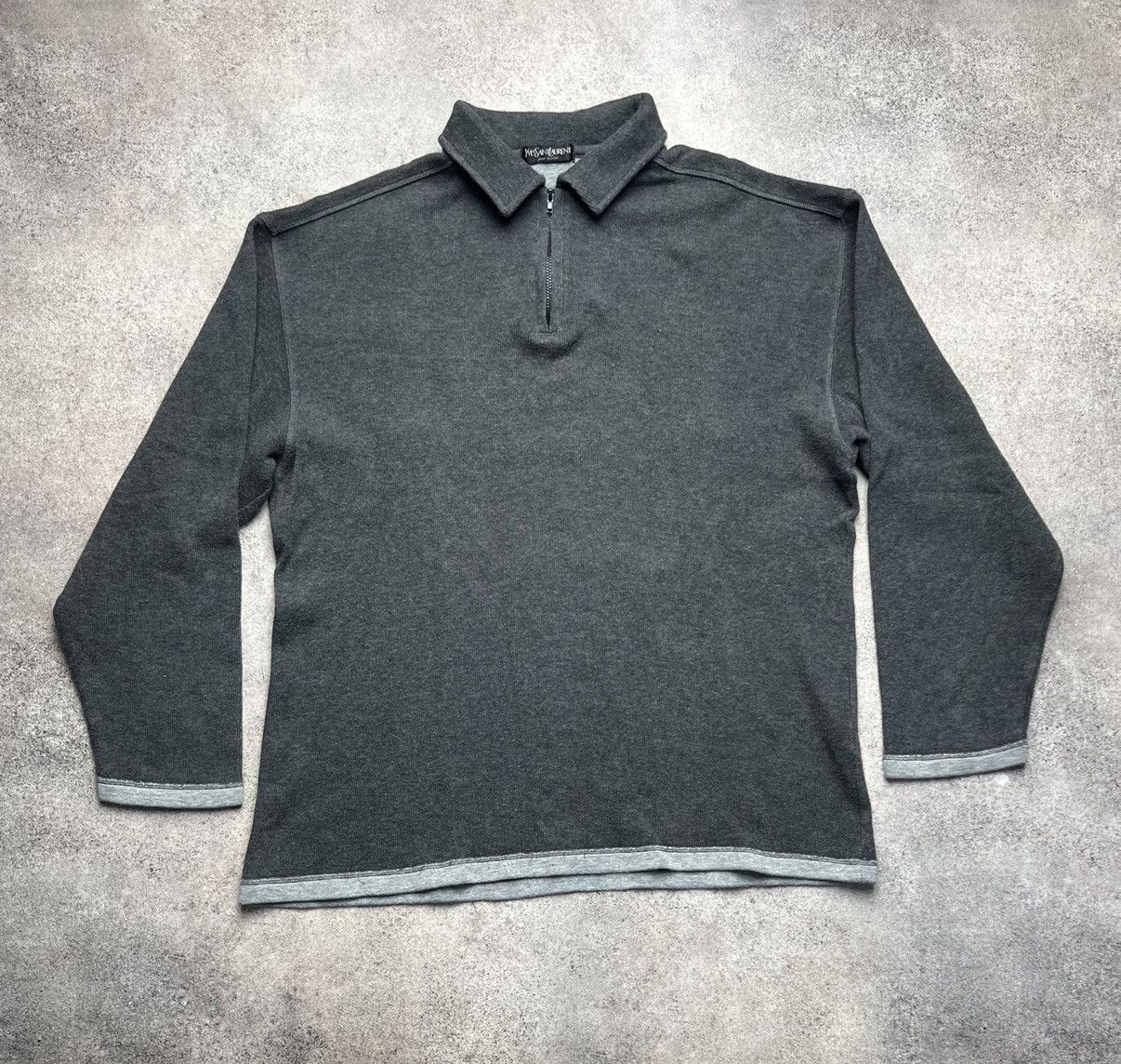 Yves Saint Laurent pour homme vintage 1/4 zip sweater