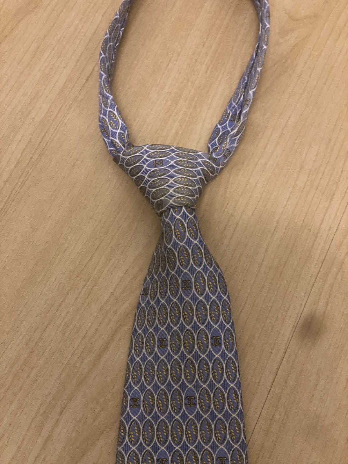 Chanel DROP!! Vintage Chanel Silk Tie Size ONE SIZE - 5 Thumbnail