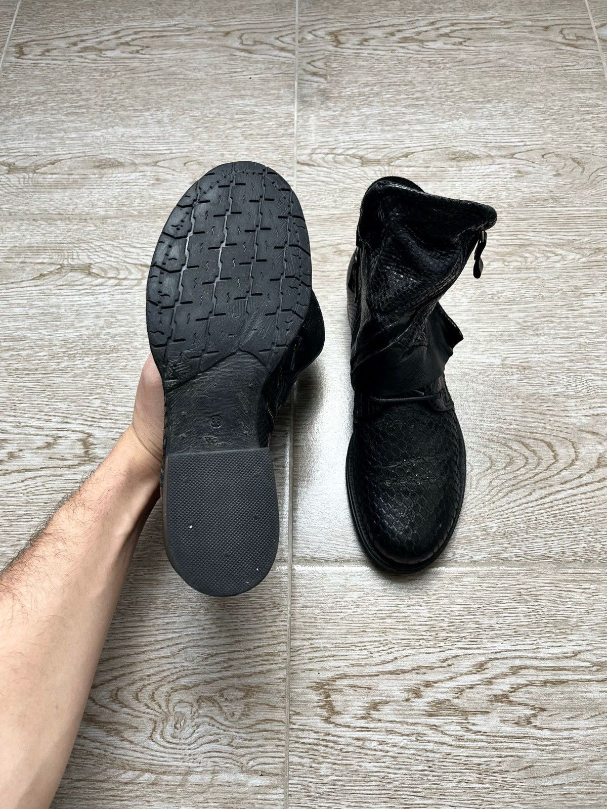 Guidi Python Leather A.S 98 Style Biker Guidi Style Boots 90s Size US 8 / IT 38 - 16 Thumbnail