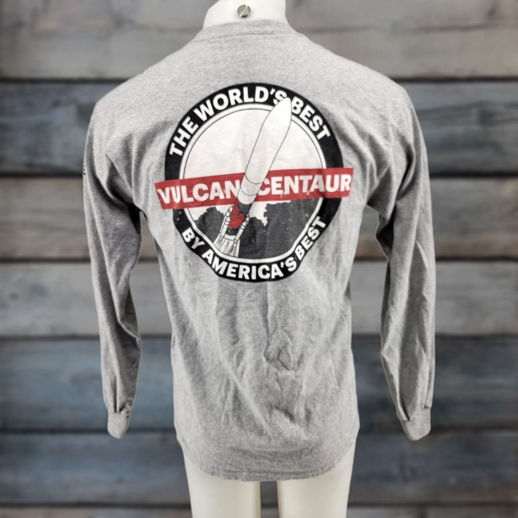 Gildan VINTAGE United Launch Alliance ULA Vulcan Centaur Long Sleeve Shirt Men’s M Gray Size US M / EU 48-50 / 2 - 1 Thumbnail