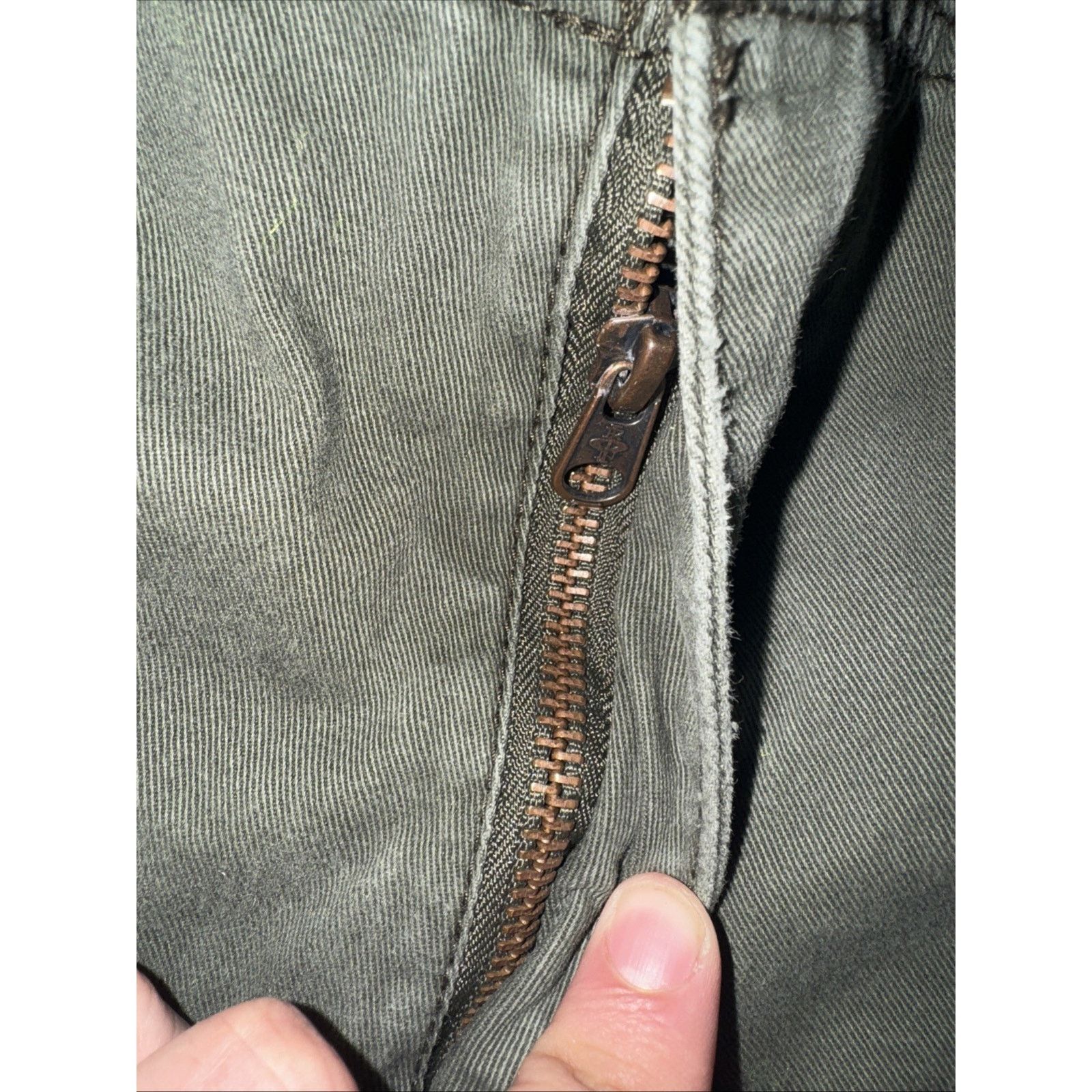 Vintage Vintage Iron Utility Cargo Pants Olive Green 28x30 Workwear Size US 28 / EU 44 - 3 Thumbnail
