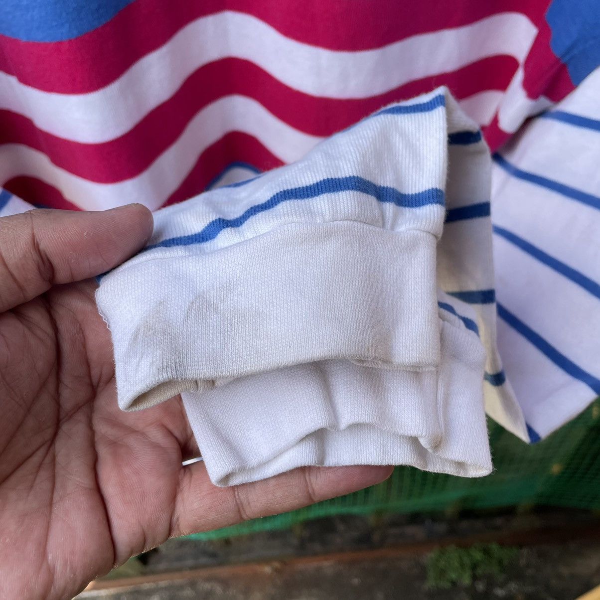 Vintage 🔥Vintage 90s Sea Palms By Hartwell Stripes Polo Rugby Shirts Size US L / EU 52-54 / 3 - 7 Thumbnail
