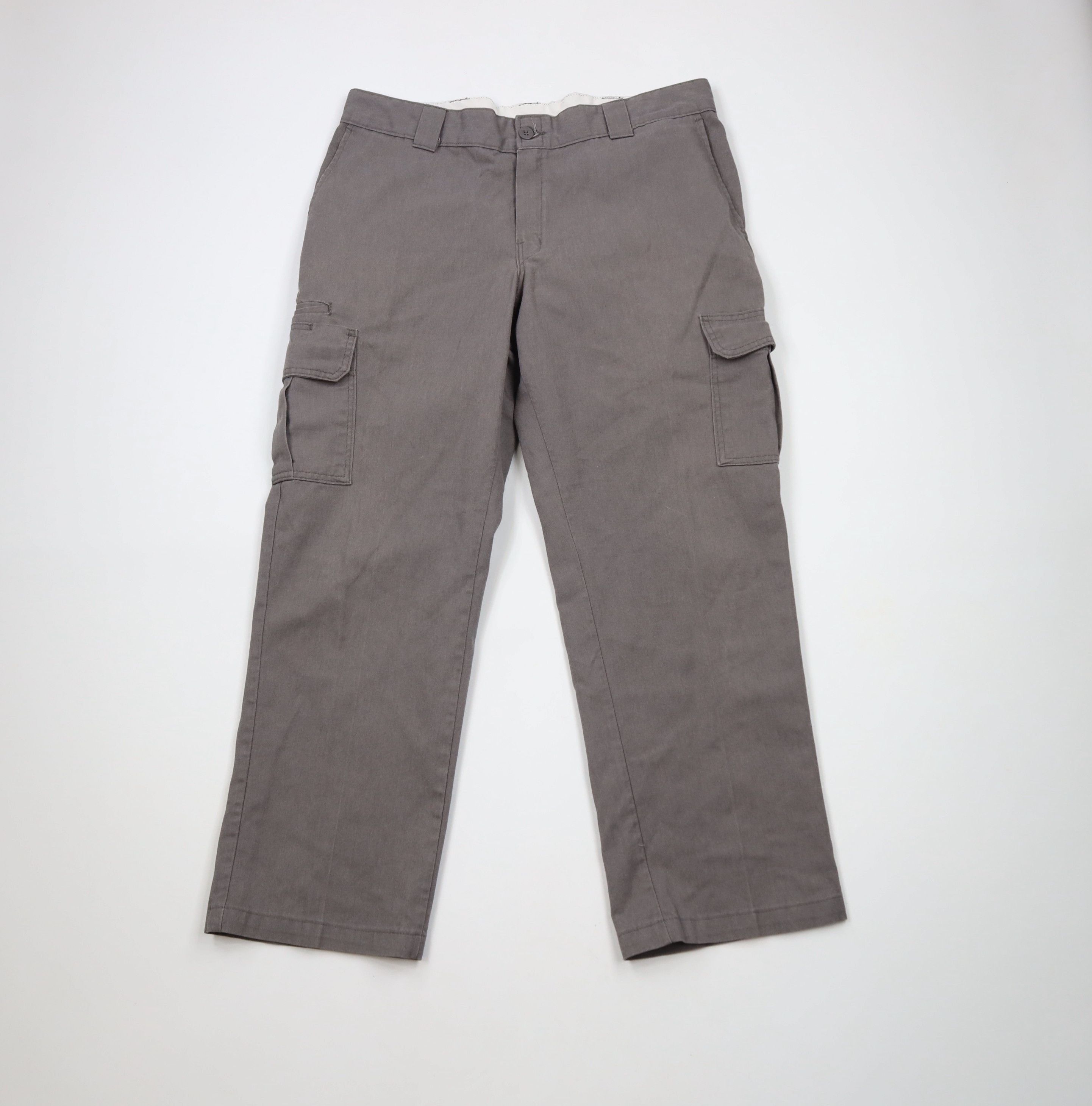 Dickies × Vintage Vintage Y2K Dickies Straight Wide Leg Cargo Pants Gray Size US 38 / EU 54 - 1 Thumbnail