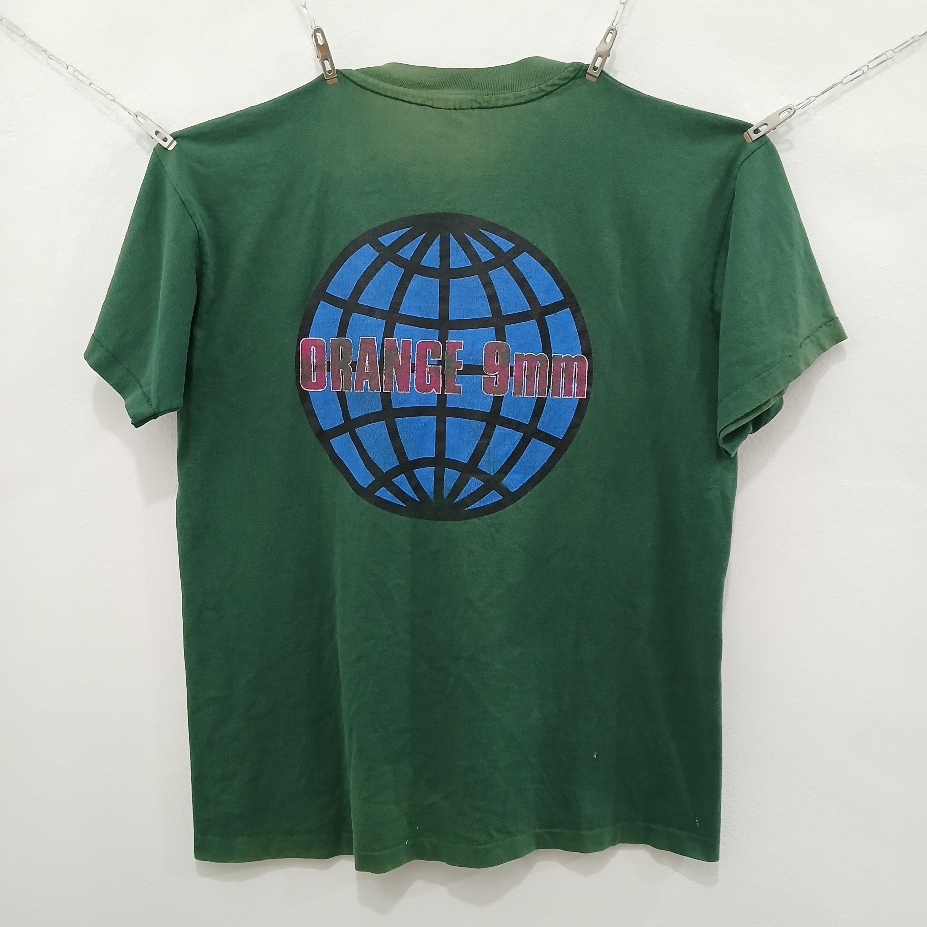 Band Tees ORANGE 9mm Post Hardcore Band Vintage Tee 90's *Rare Size US L / EU 52-54 / 3 - 2 Thumbnail