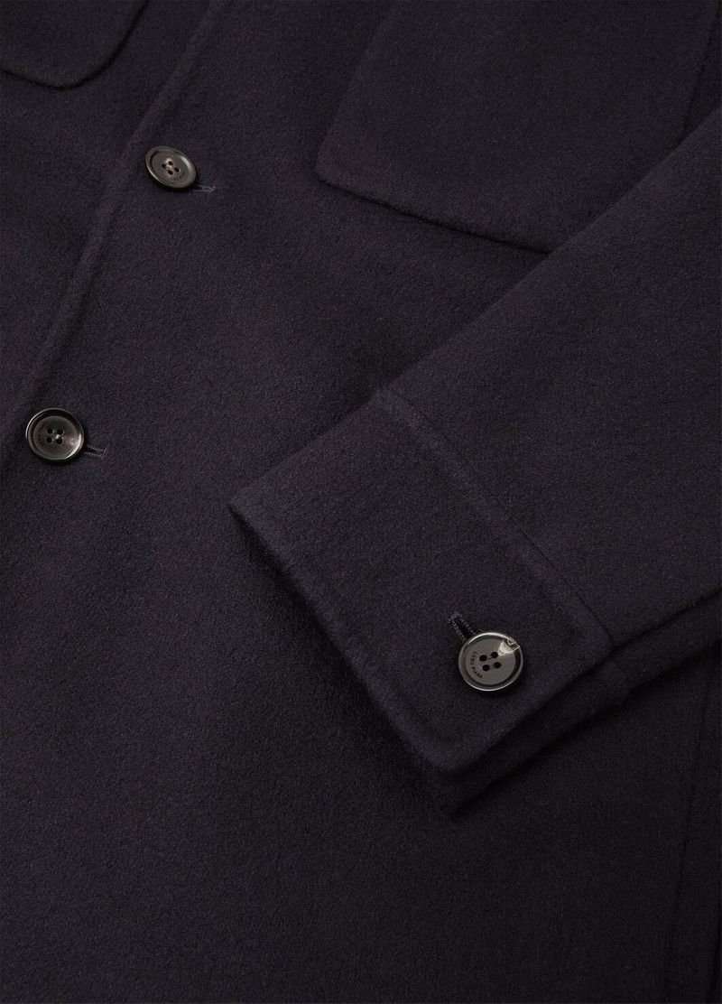 Loro Piana o1w1db10226 FAO3175 Evandro Overshirt in Navy Blue Size US S / EU 44-46 / 1 - 8 Thumbnail