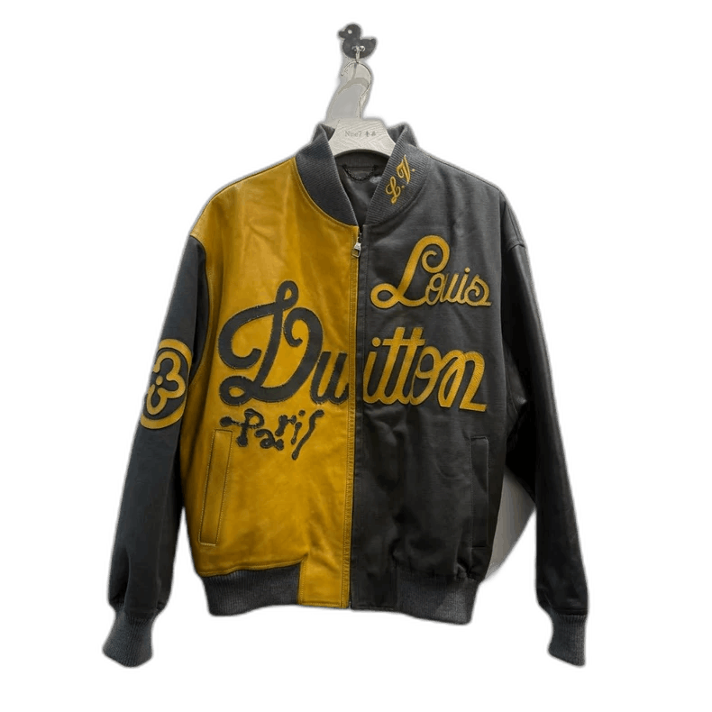 Louis Vuitton Louis Vuitton Black Yellow Baseball Jacket-yf Size US L / EU 52-54 / 3 - 1 Thumbnail