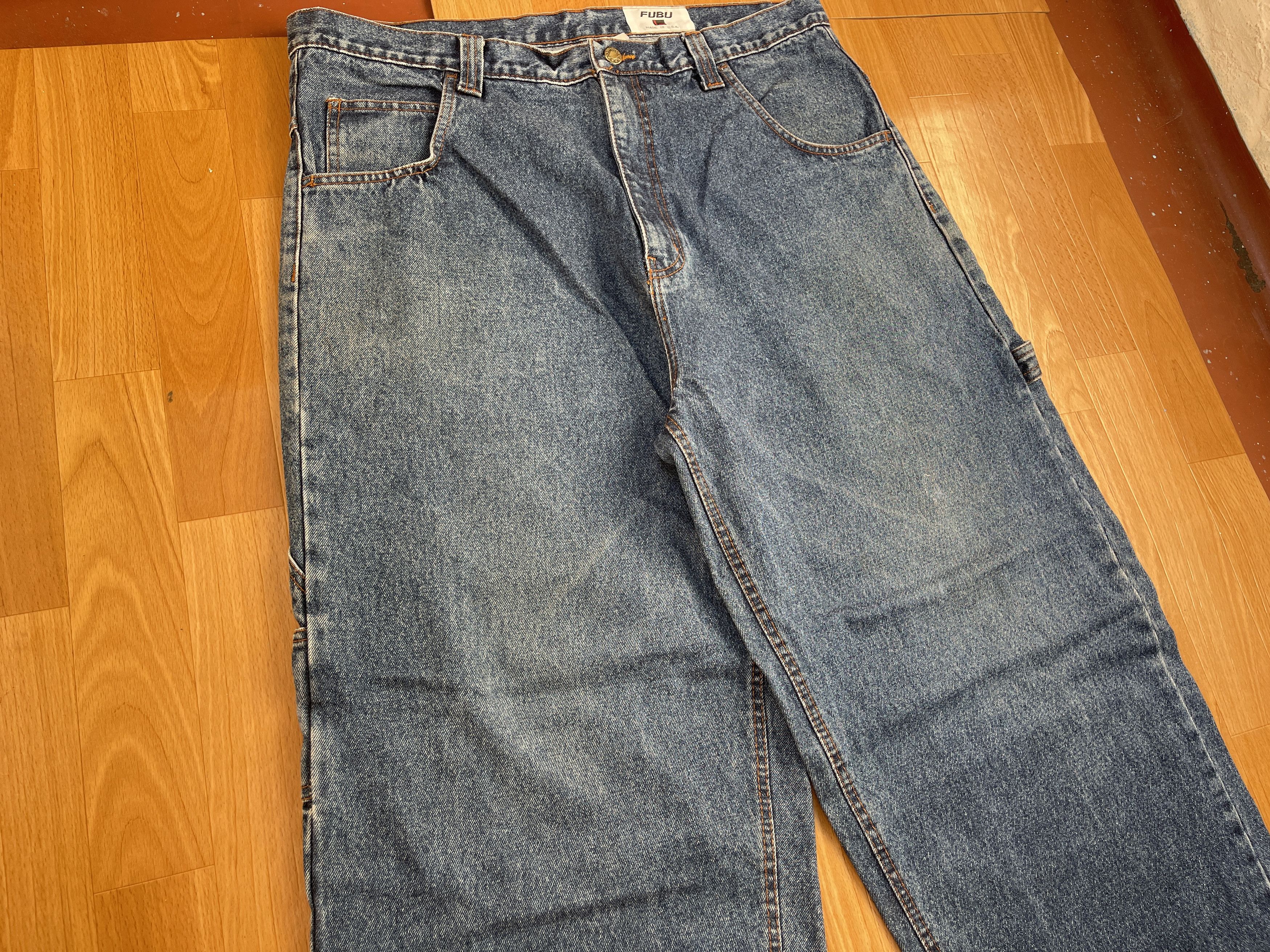 Fubu FUBU jeans, vintage baggy jeans, 90s hip hop skater Y2K 38 Size US 38 / EU 54 - 9 Thumbnail
