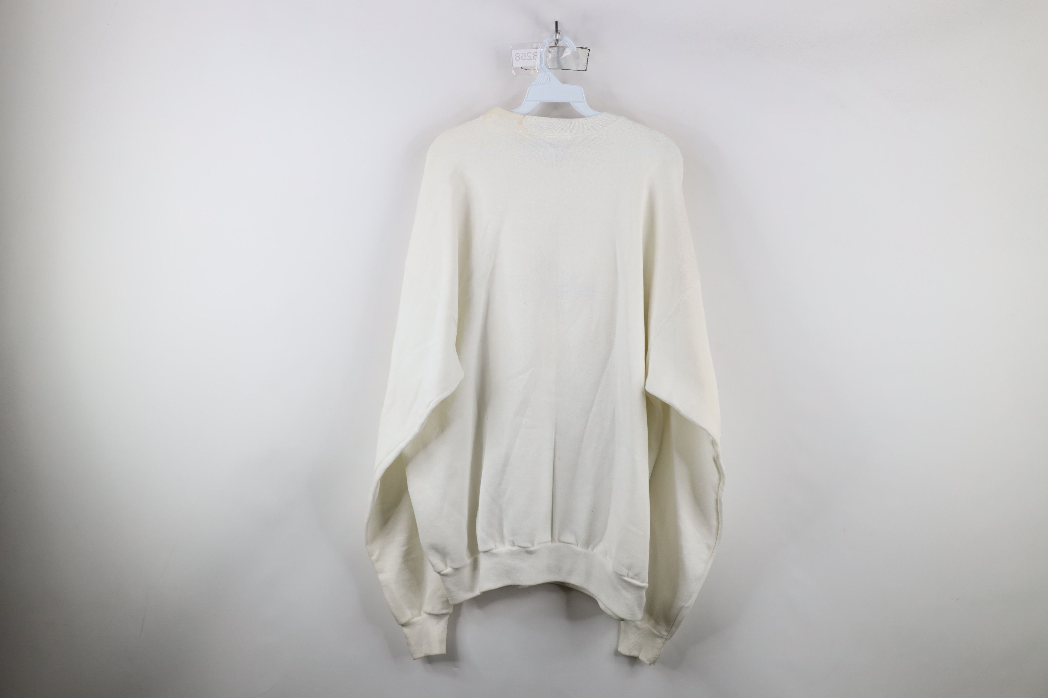 Vintage Vintage 90s Streetwear Boating Anchor Flag Sweatshirt White Size US XXL / EU 58 / 5 - 12 Thumbnail