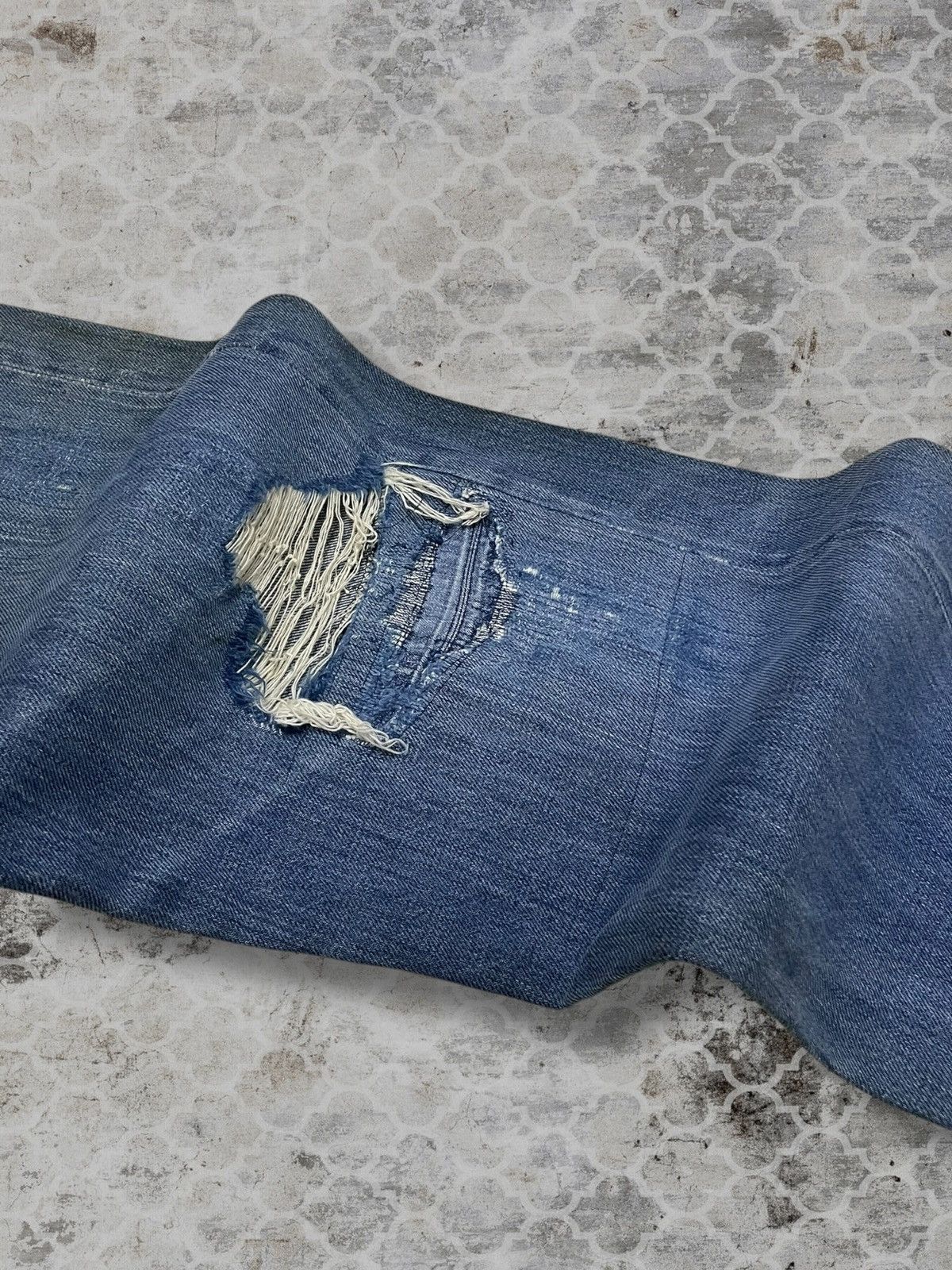 Japanese Brand Vintage 90s Designer Hoggs By Nephentes Selvedge Distressed Size US 29 - 8 Thumbnail