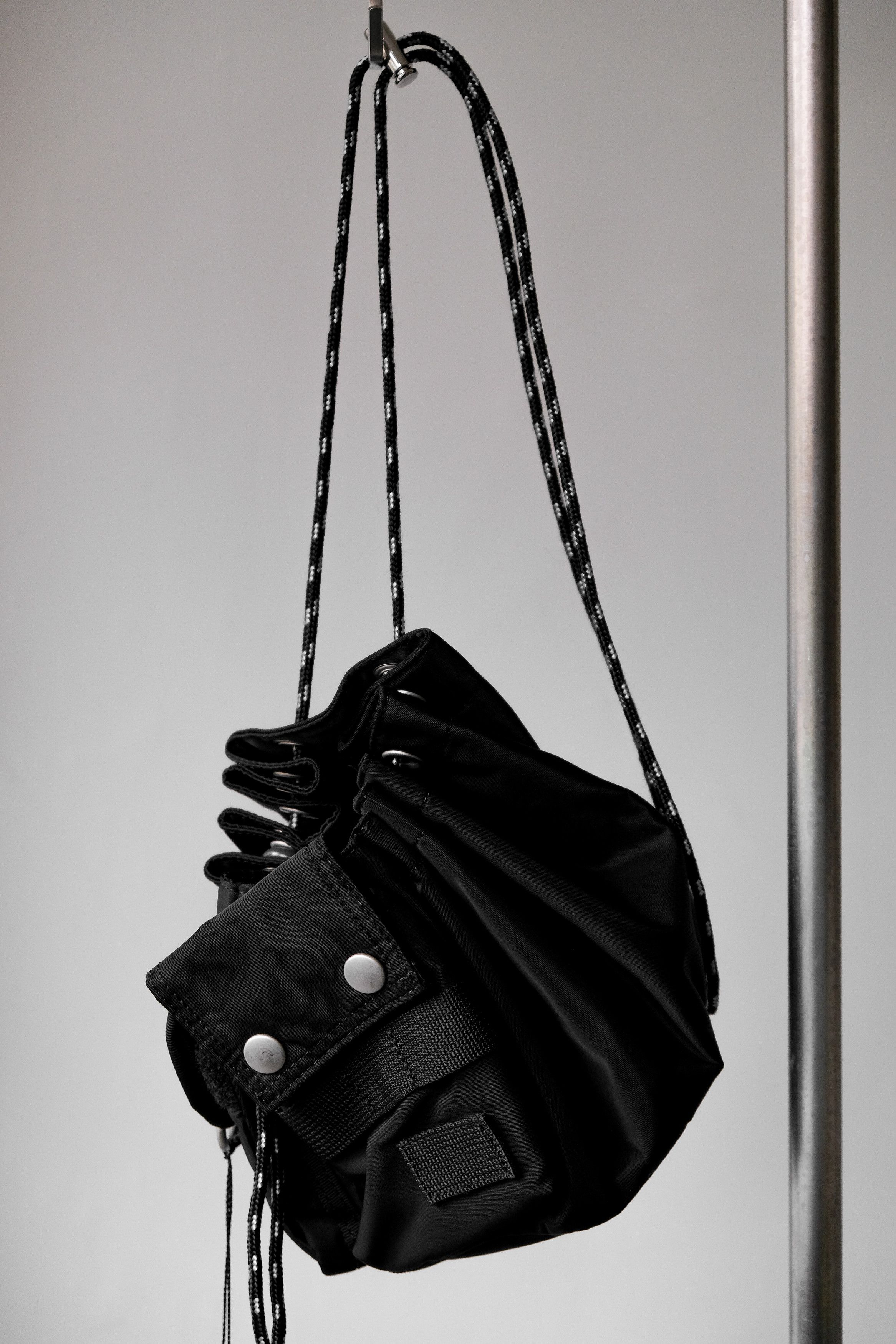 【SACAI 】PORTER Tactical Drawstring sacai × PORTER Tactical Drawstring bag Nylon Black Solid color