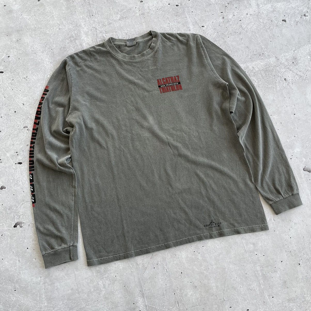 Other × Vintage Alcatraz San Francisco Triathlon Vintage Longsleeve T-Shirt Size US S / EU 44-46 / 1 - 5 Thumbnail
