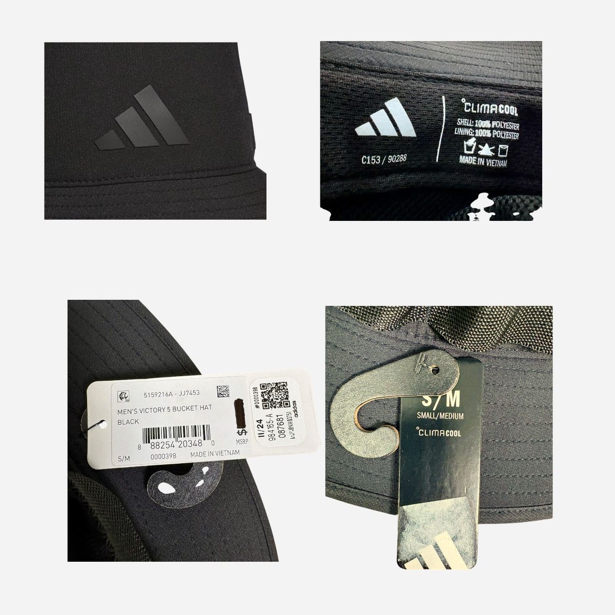 Adidas Adidas Men’s Victory 5 Bucket Hat Black Sz S/M Size ONE SIZE - 13 Thumbnail
