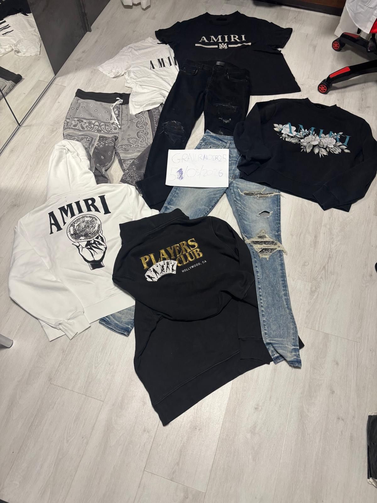 Amiri AMIRI RESELL LOT x8 - JEANS/TOPS - SIZES L/XL/32 Size US 32 / EU 48 - 1 Thumbnail