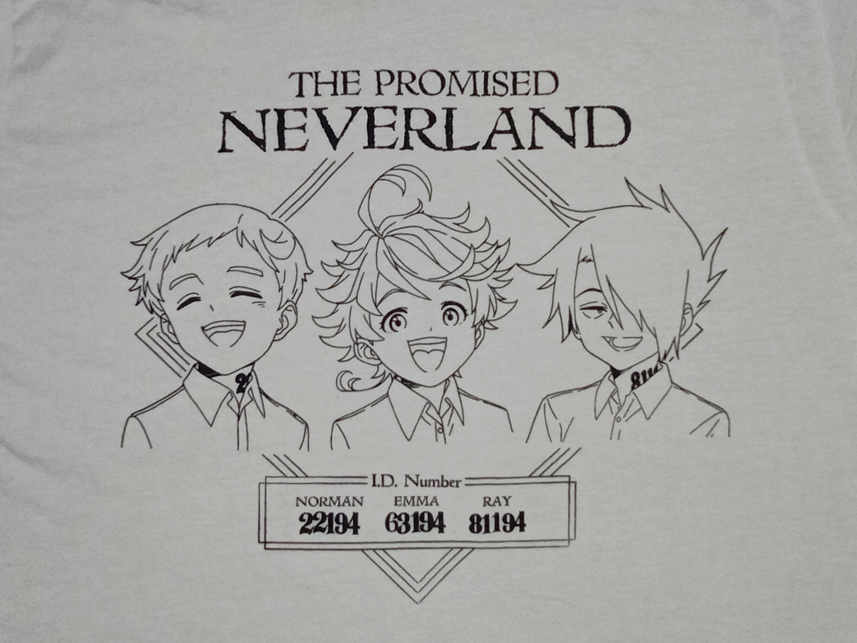 Japanese Brand T-shirt Anime The Promised Neverland ORIGINAL Size US L / EU 52-54 / 3 - 2 Thumbnail