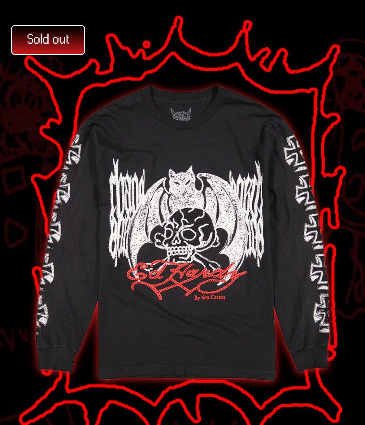 Ed Hardy × Ken Carson Ken Carson x Ed Hardy Chaos Long Sleeve Shirt Size US S / EU 44-46 / 1 - 1 Thumbnail