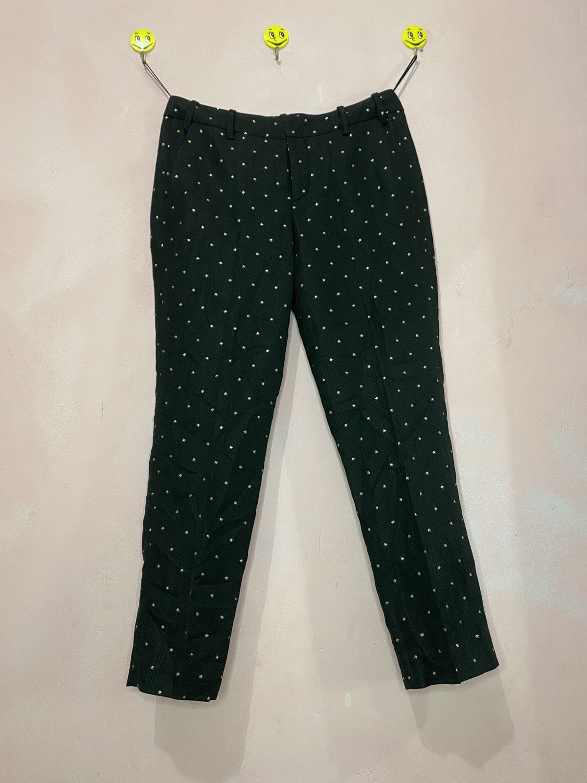 Vintage × Zadig & Voltaire Zadig & Voltaire black gold wool trousers pants Size 30" / US 8 / IT 44 - 2 Thumbnail