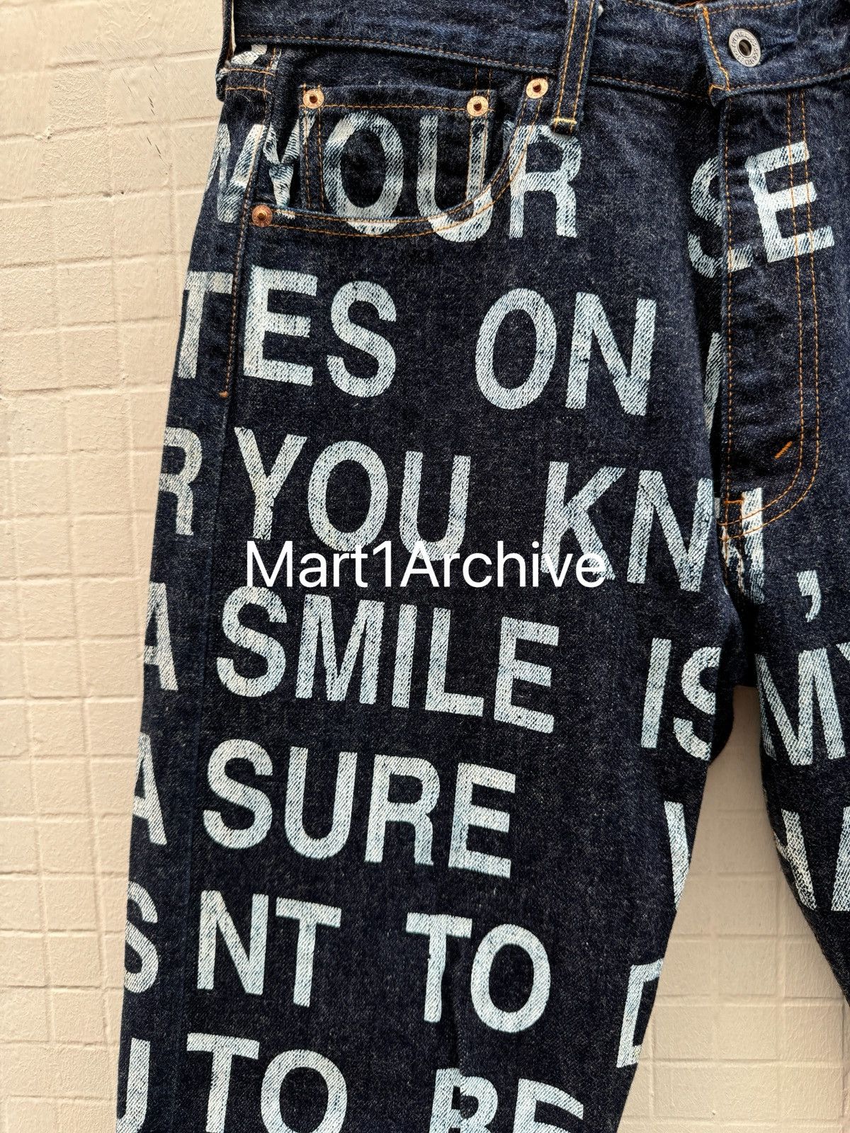 Junya Watanabe Junya Watanabe × Comme des Garçons × Levi’s 02SS “Poem”denim Size US 32 / EU 48 - 3 Thumbnail