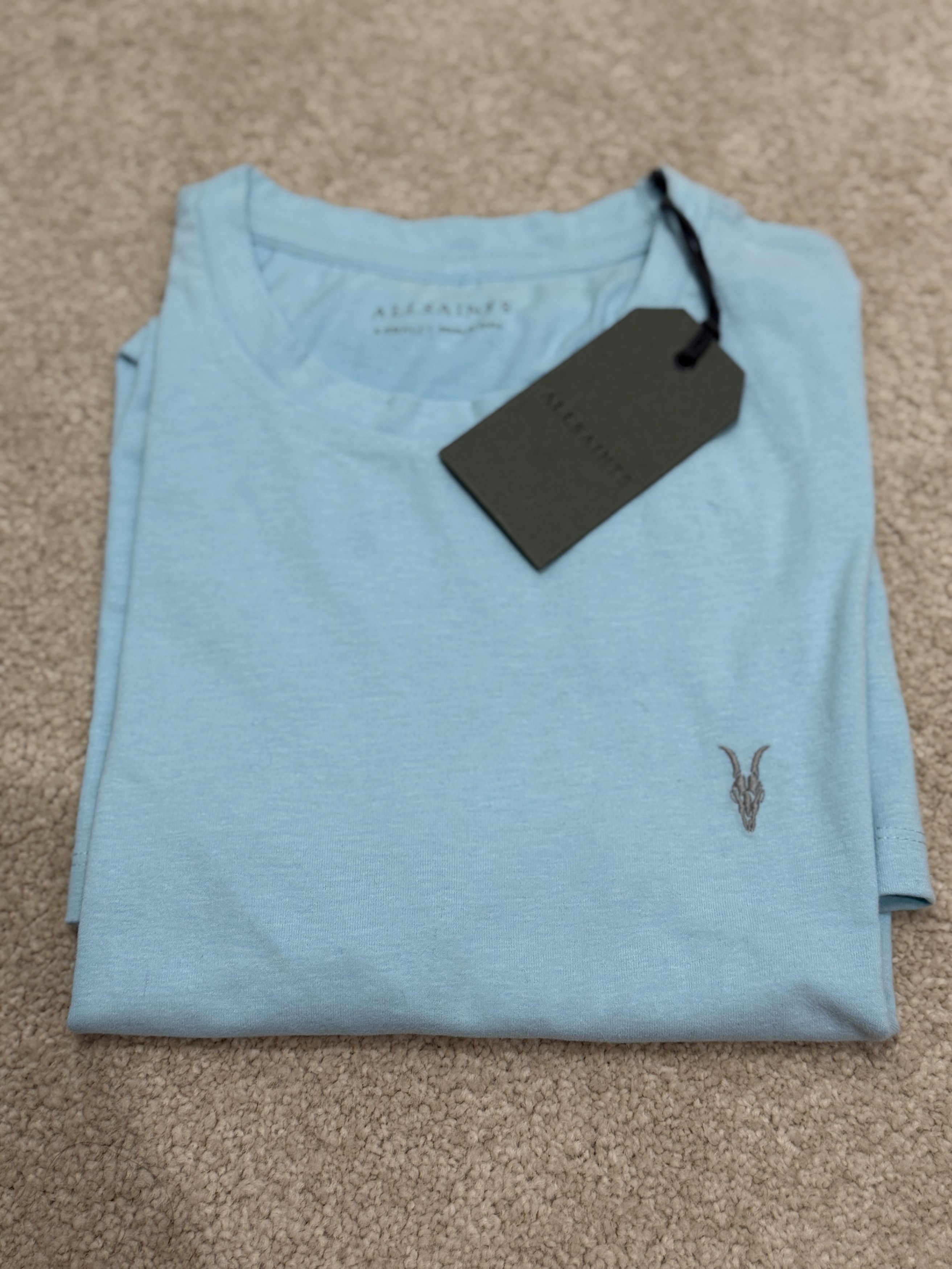 Allsaints All Saints Racing Tonic Crew Tee - Salt Blue - XS - NWT Size US XS / EU 42 / 0 - 5 Thumbnail