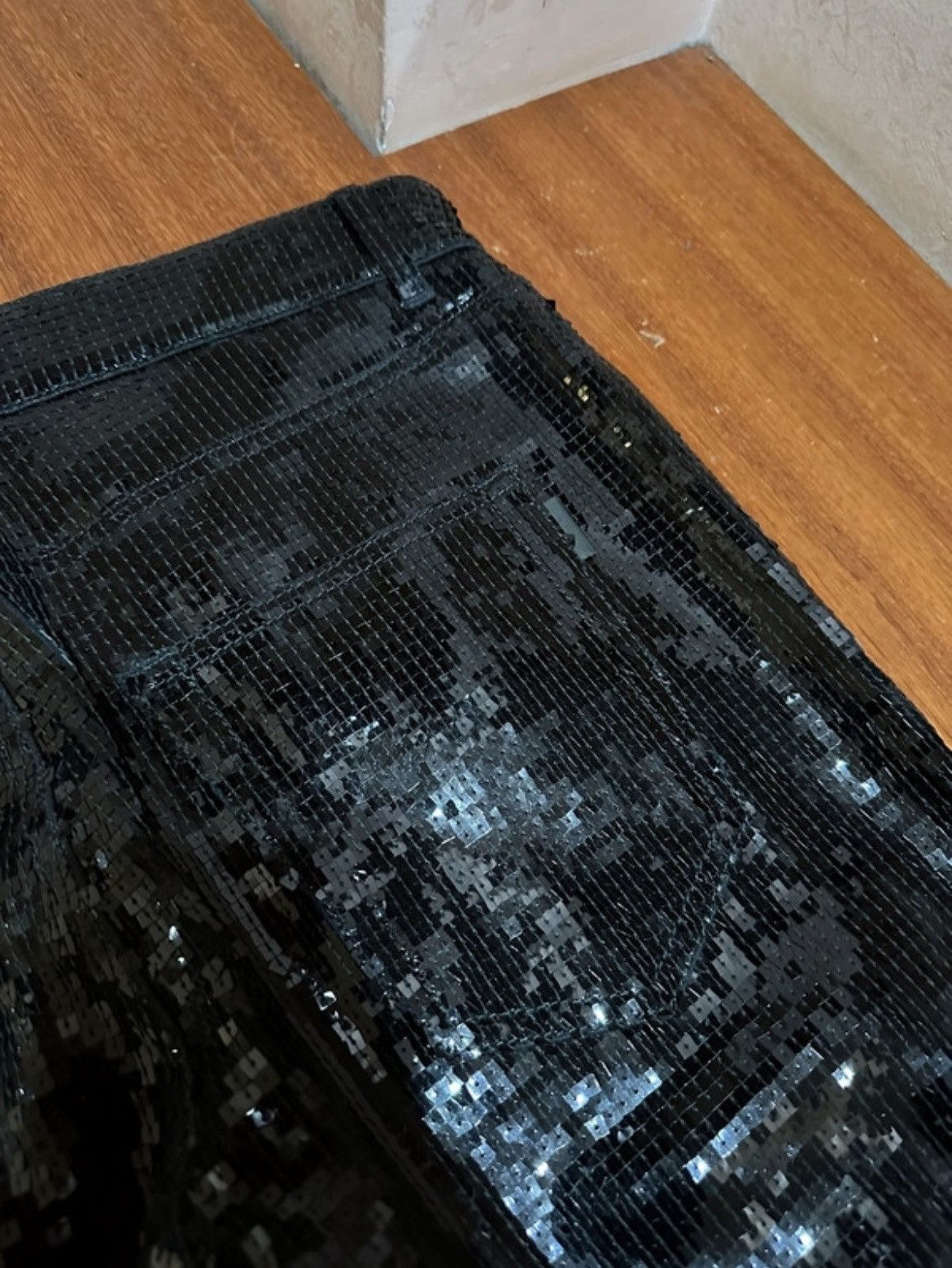 Yves Saint Laurent Saint Laurent Sequin Pants Size US 30 / EU 46 - 11 Thumbnail