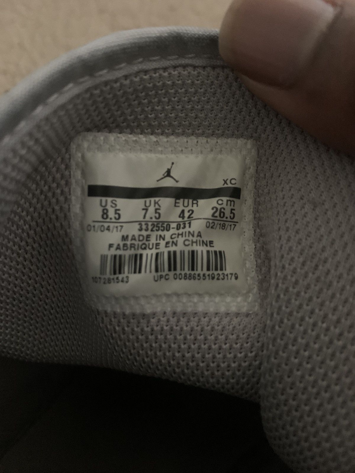 Jordan Brand × Nike × Vintage Air Jordan retro high gray suede Size US 8.5 / EU 41-42 - 2 Thumbnail