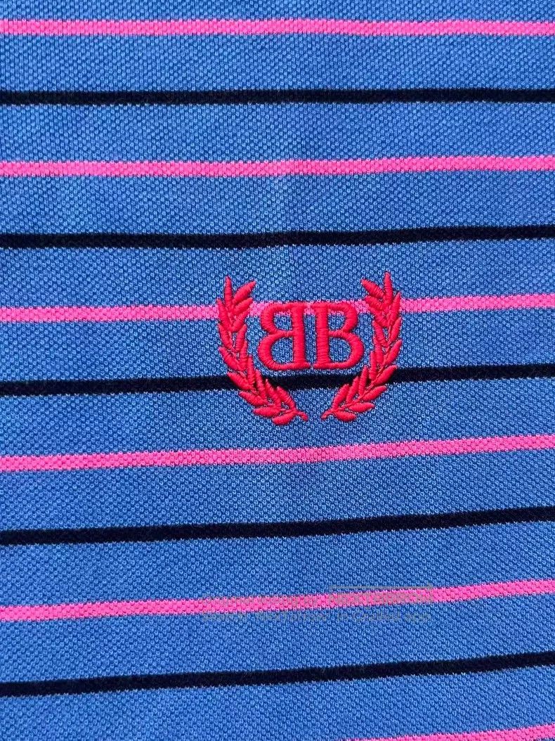 Balenciaga Balenciaga Cotton Mesh Embroidered Striped Short Sleeve Po Size US L / EU 52-54 / 3 - 3 Thumbnail