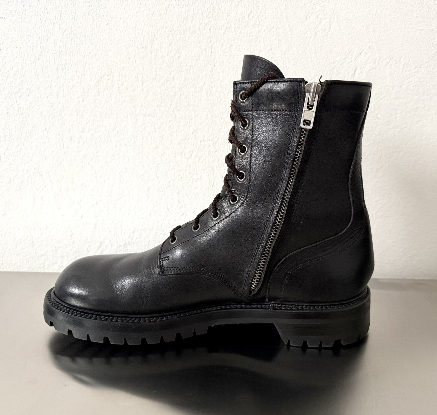 Rick Owens Rick Owens Goodyear Flex Combat Boots EU44 UK10 Size US 11 / EU 44 - 4 Thumbnail
