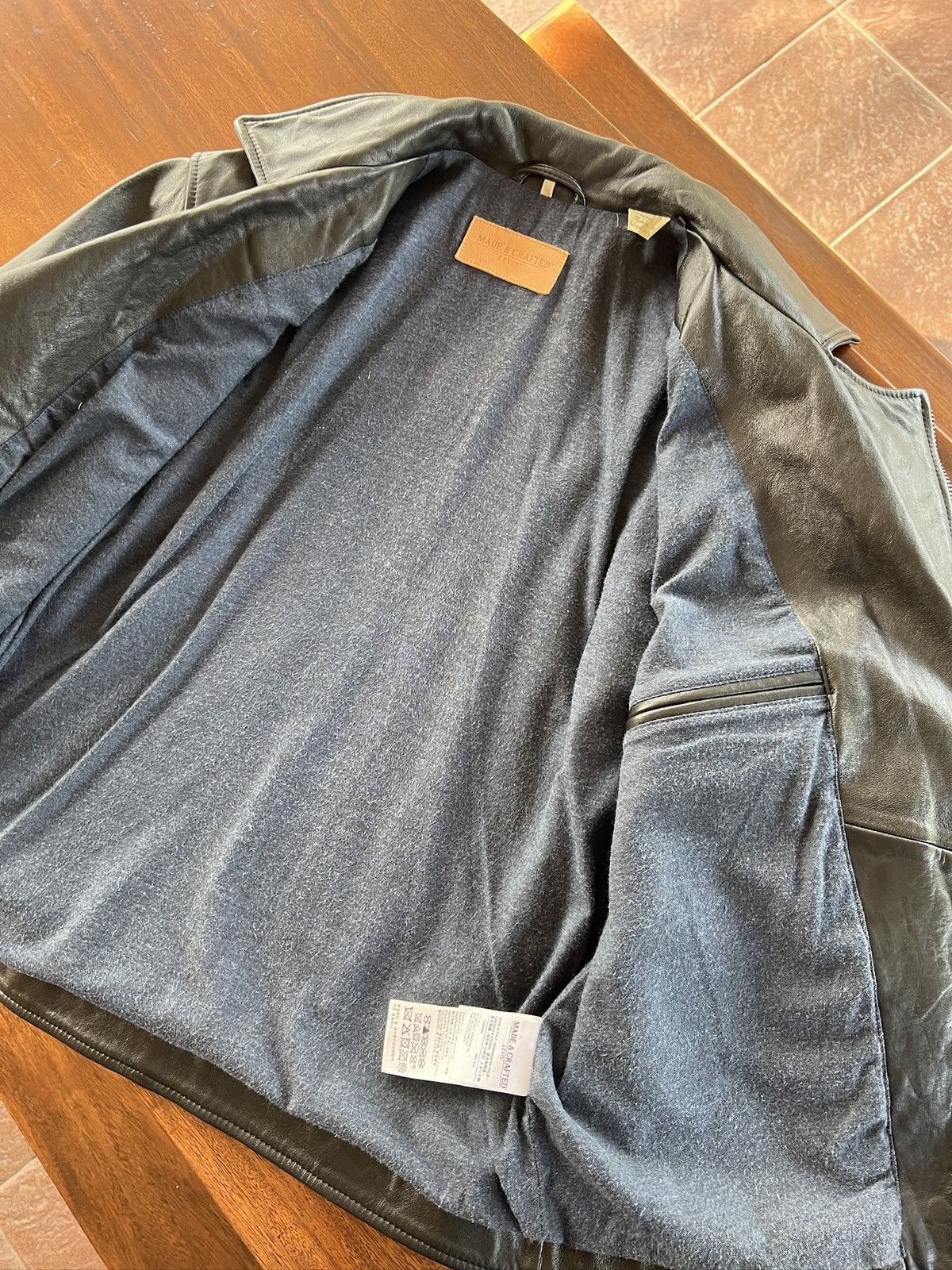 Levi's × Levi's Made & Crafted × Levi's Vintage Clothing Levi's Made & Crafted Perfecto Leather Jacket Size US M / EU 48-50 / 2 - 8 Thumbnail