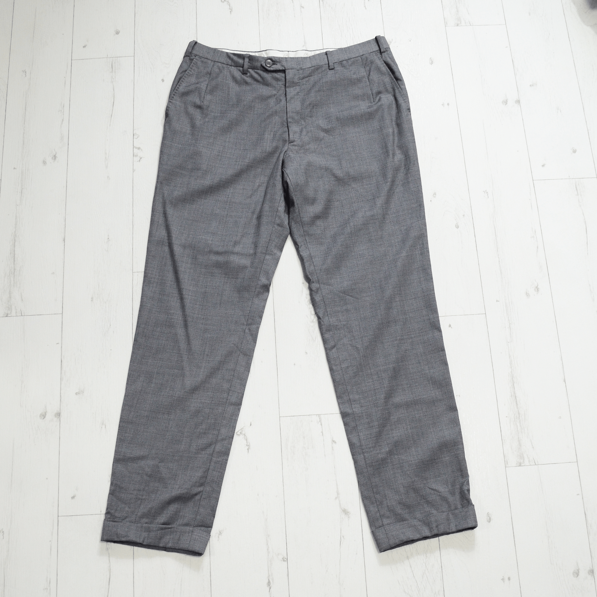 Brioni Brioni Cannes Pants Mens size 54R Wool Flat Front Trouser Size US 34 / EU 50 - 1 Thumbnail