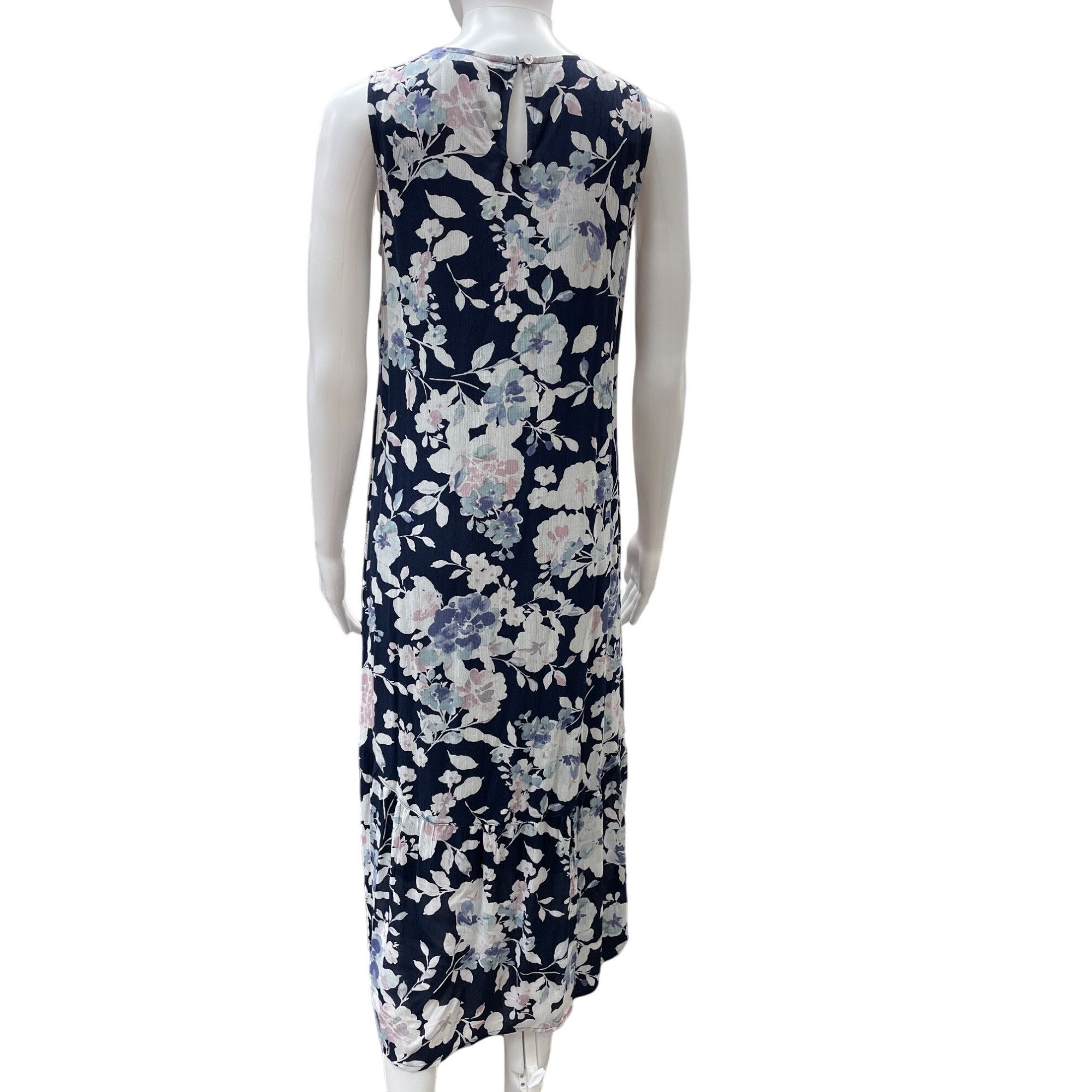 Other J Jill Women's Navy Floral Sleeveless Dress Size XS Petite N Size XS / US 0-2 / IT 36-38 - 2 Thumbnail