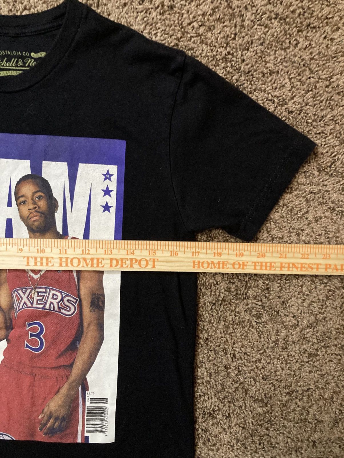 Designer × Vintage Mitchell & Ness Allen Iverson MENS Size S Sixers 97 Tshirt Size US S / EU 44-46 / 1 - 10 Thumbnail