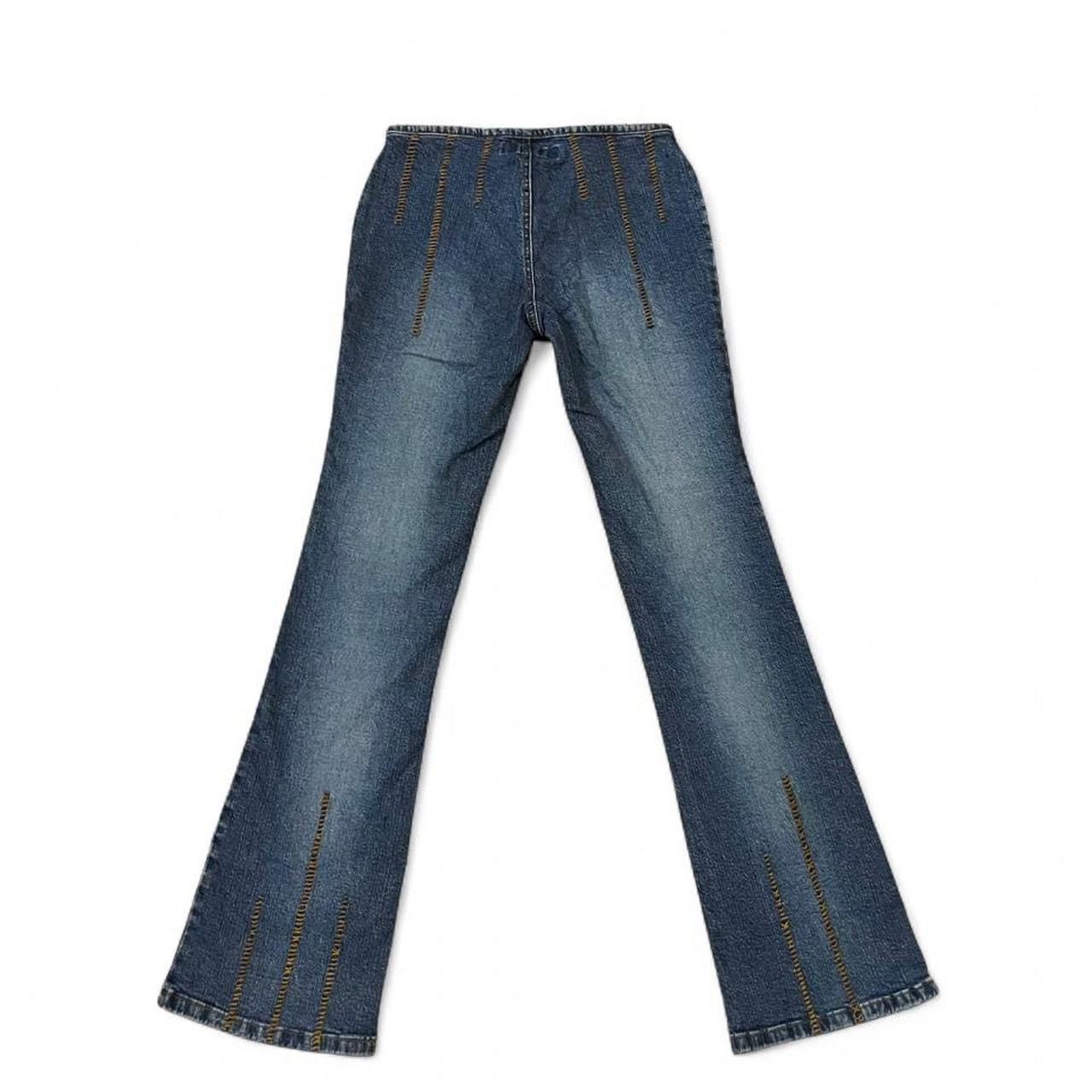 Other Vintage y2k Zana Di blue low rise bootcut flare jeans Size 26" / US 2 / IT 38 - 5 Thumbnail