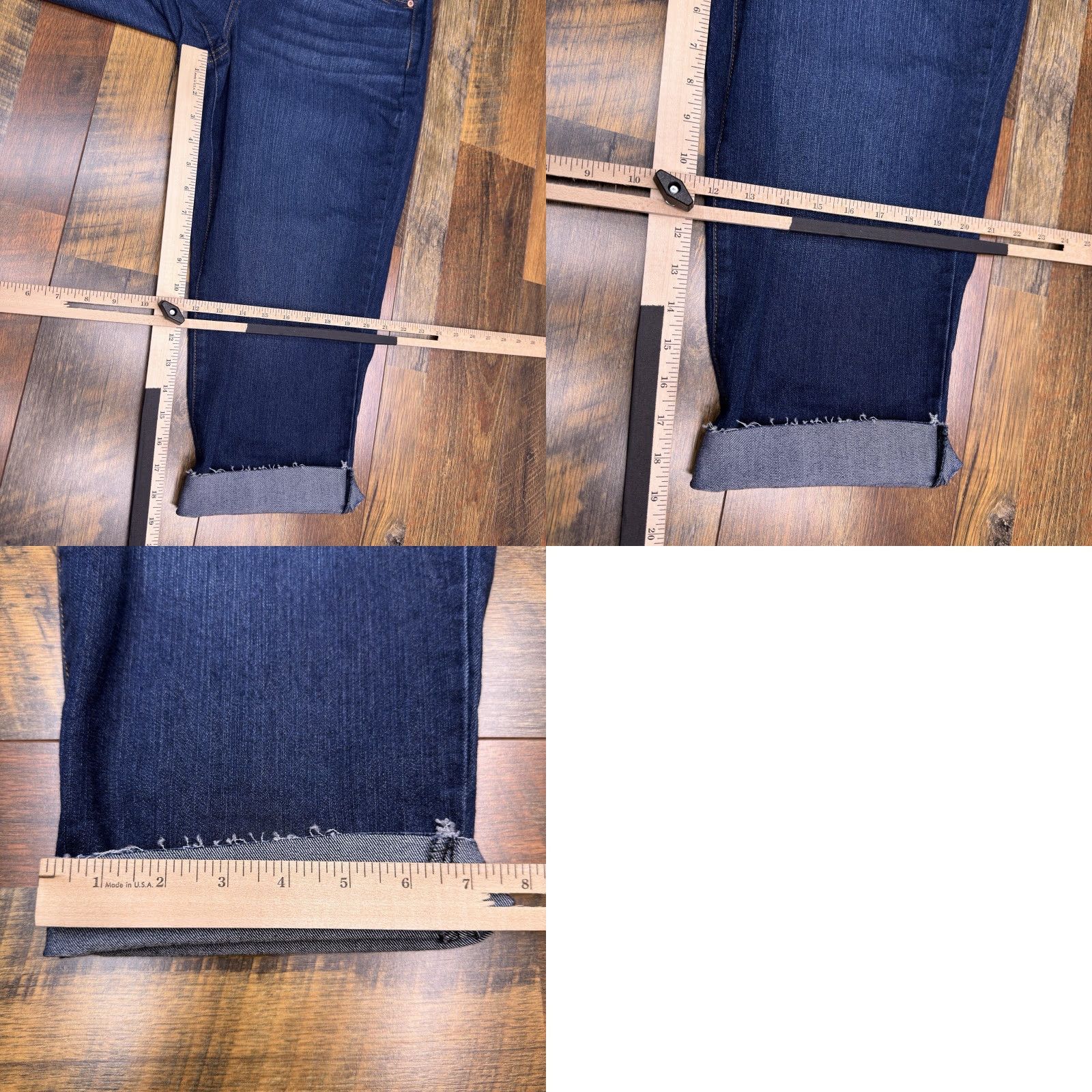 Vintage Style & Co Capri Jeans Womens 8 Petite Mid Rise Stretch Cuffed New Jeans Blue Capris Capris? Size 30" / US 8 / IT 44 - 9 Thumbnail