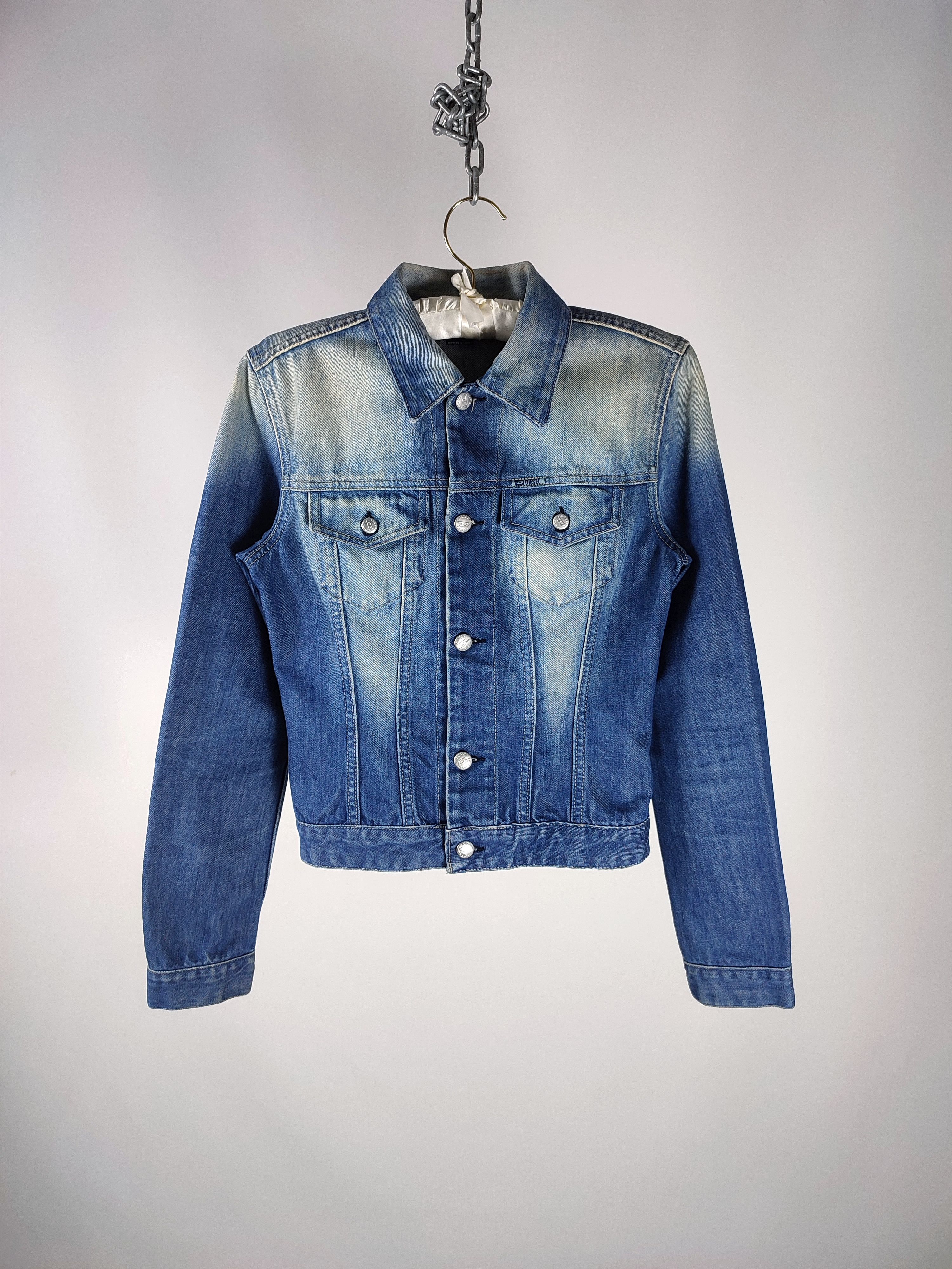 Diesel Diesel Kimti Long Y2K Washed Denim Jacket Size S / US 4 / IT 40 - 2 Thumbnail