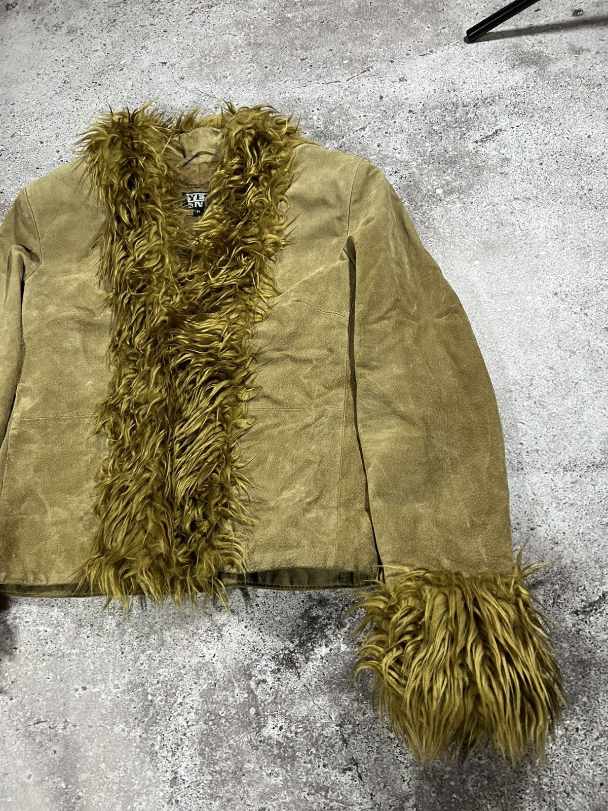 Japanese Brand 🔥Sick Y2K If Six Was Nine Style Suede Laces Up Fur Jacket Size M / US 6-8 / IT 42-44 - 4 Thumbnail