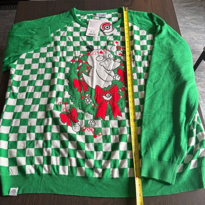 Pokemon Pokemon Center PsyDuck the Halls Christmas Sweater 4XL NWT Size US XXL / EU 58 / 5 - 7 Thumbnail