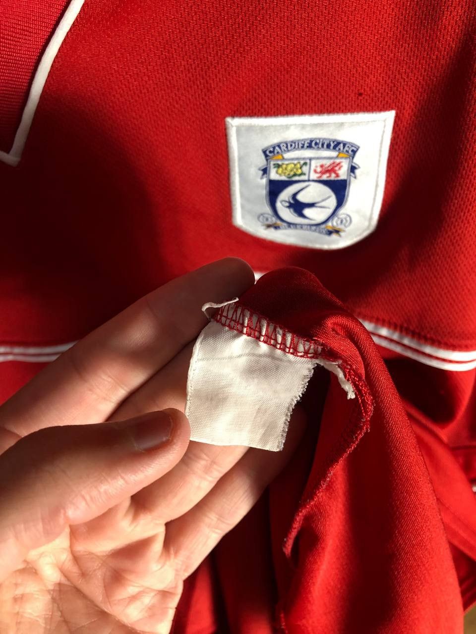 Vintage VERY RARE AFC CARDIFF CITY ENGLAND SOCCER JERSEY RETRO 90s Size US XL / EU 56 / 4 - 8 Thumbnail
