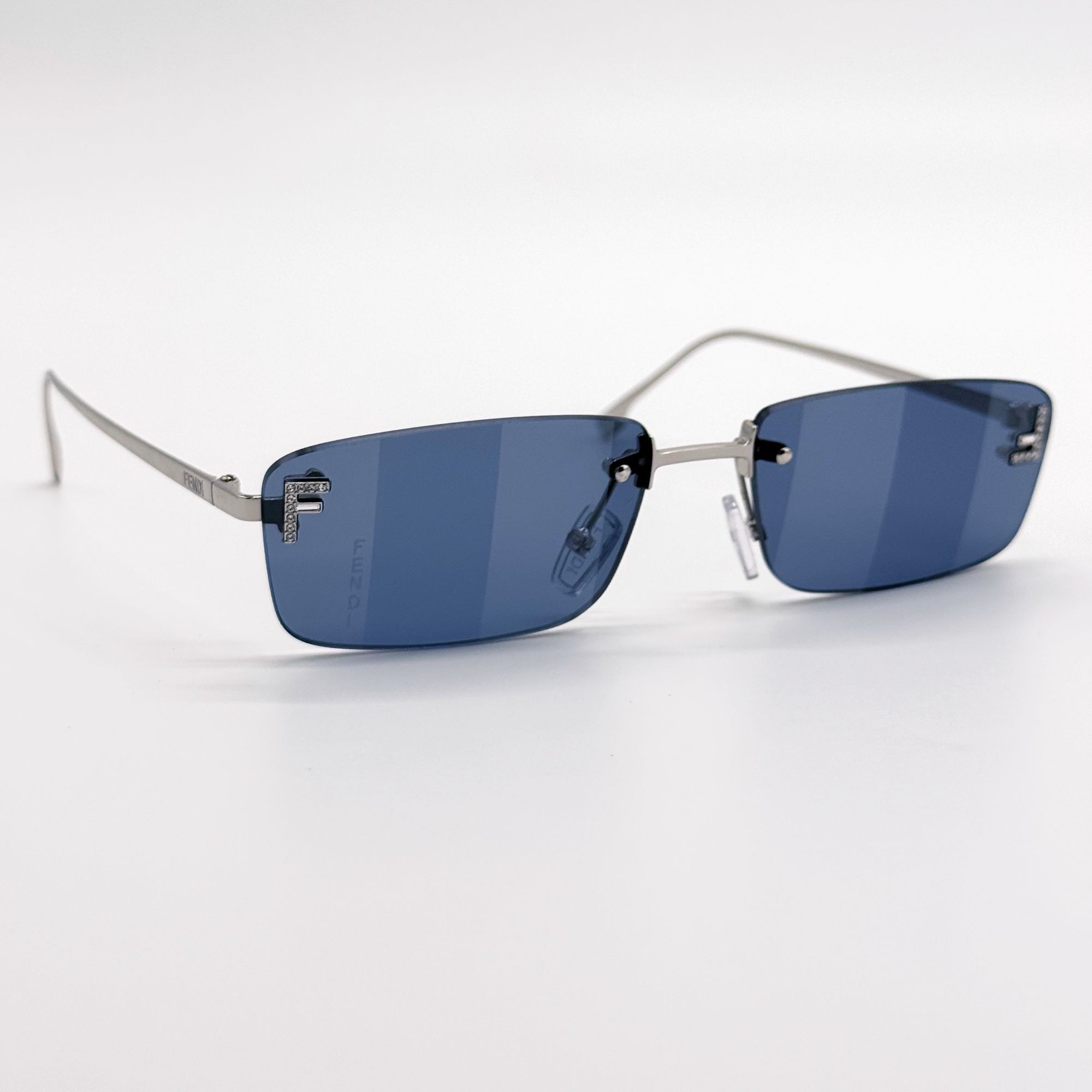 Fendi NEW FE4172US 16X BLUE SILVER UNISEX SUNGLASSES FENDI FE4172U Size ONE SIZE - 3 Thumbnail