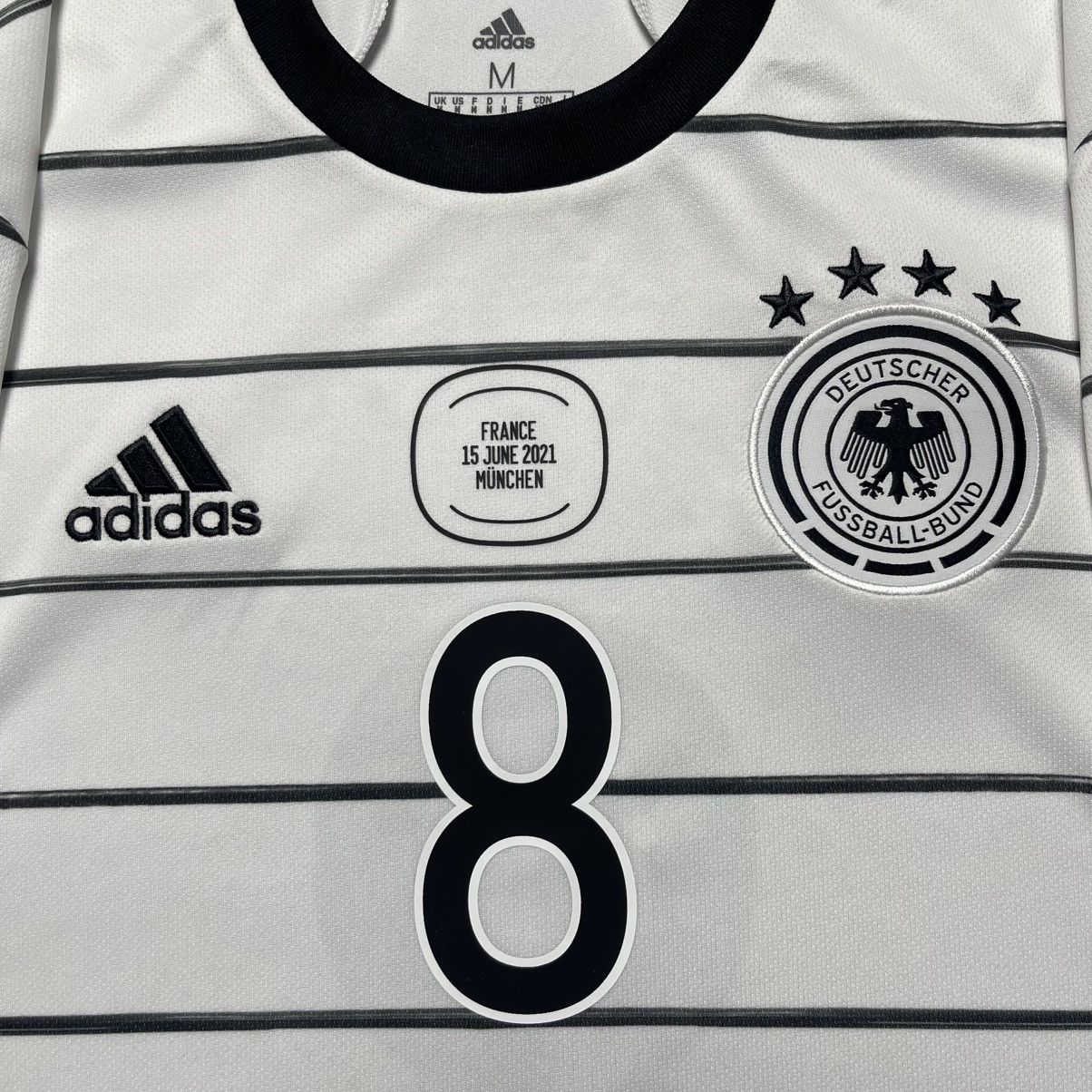 Adidas GERMANY ADIDAS 2020 EURO FOOTBALL HOME JERSEY #8 KROOS Size US M / EU 48-50 / 2 - 5 Thumbnail
