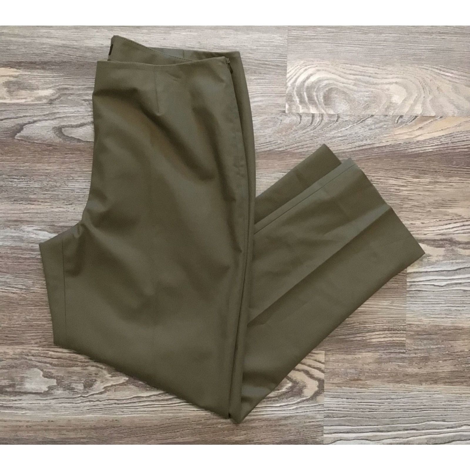 Lafayette 148 Lafayette 148 New York Fatigue Cropped Side Zip Dress Pants Size 40" / US 18 - 4 Thumbnail